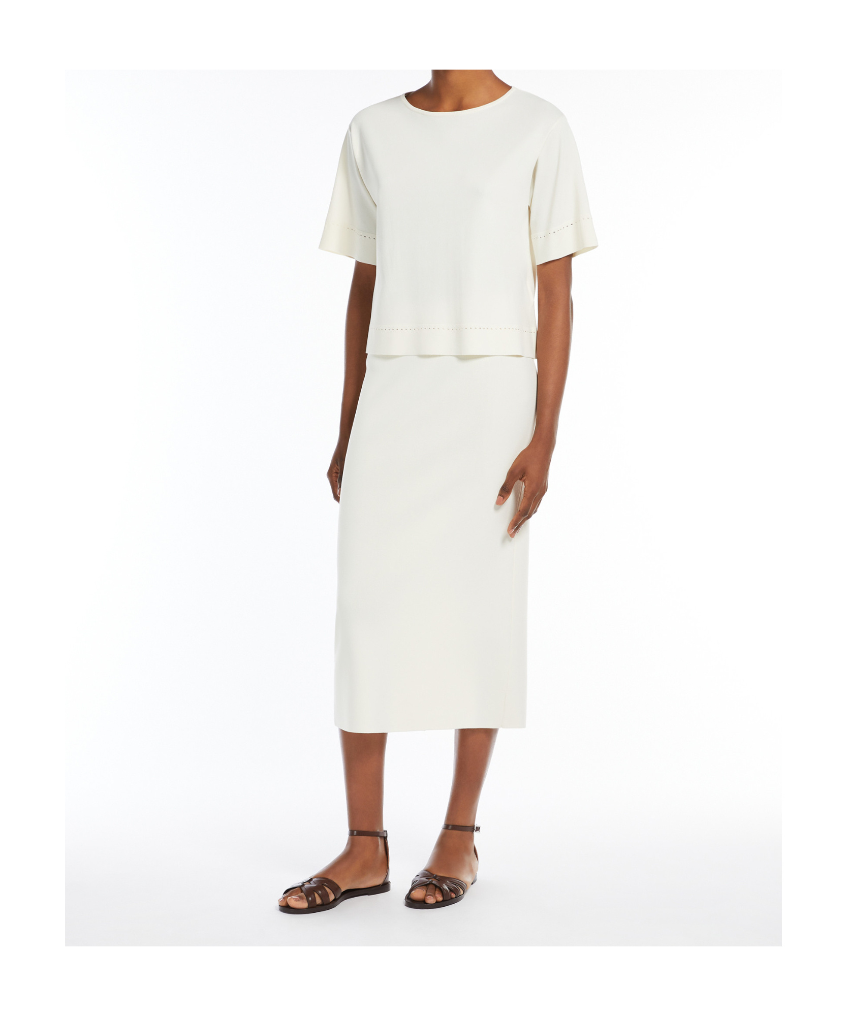 MAX MARA VISCOSE BOAT-NECK SWEATER