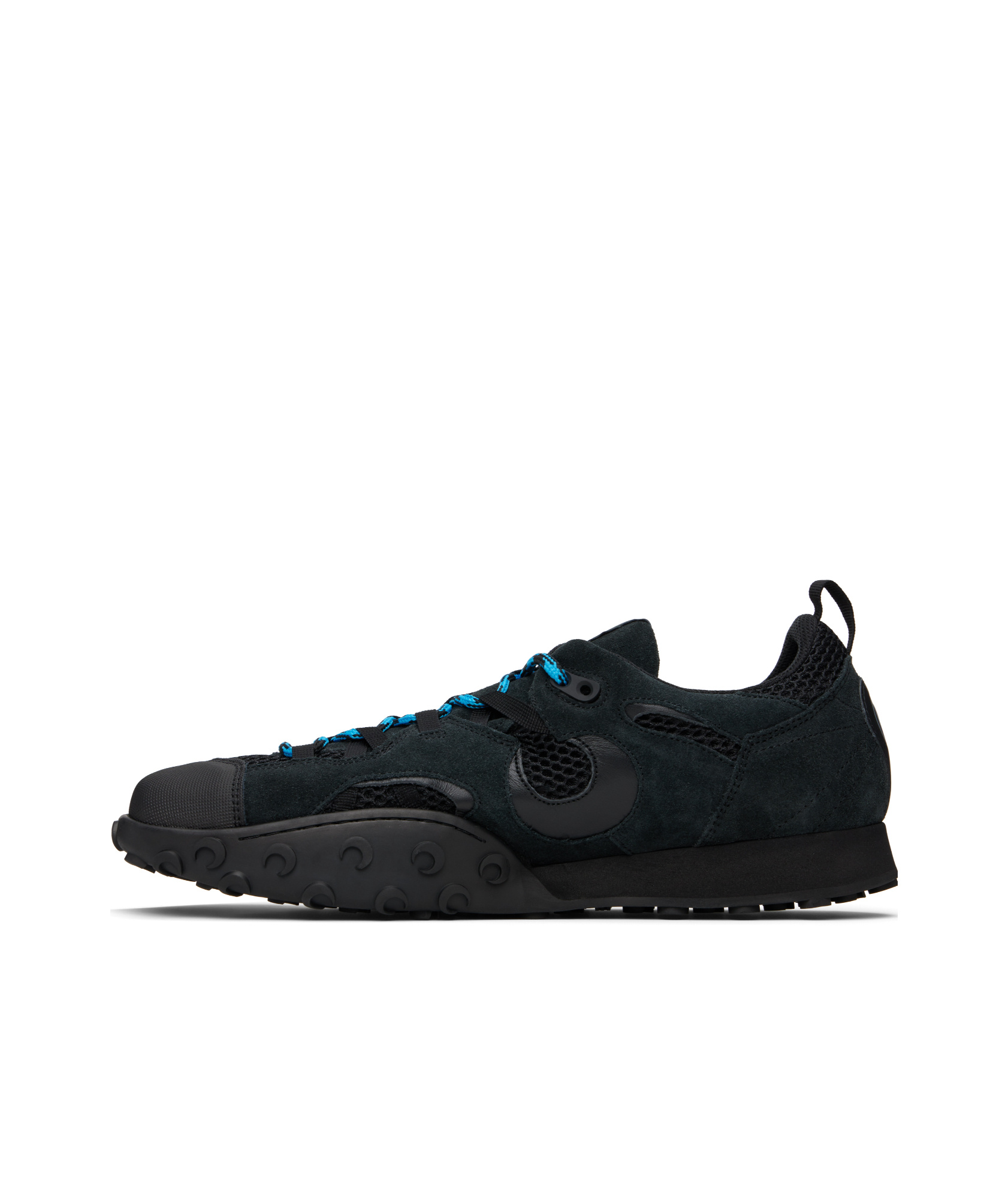 Marine Serre Black Suede Leather Ms Rise Tyko Sneakers