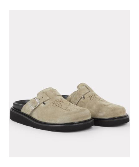 Kenzo Logo Muller Shoes In Nude