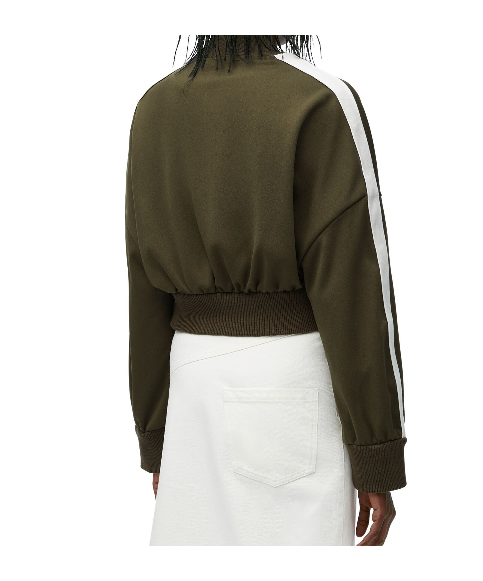 Loewe Short Stand-neck Casual Jacket In Green