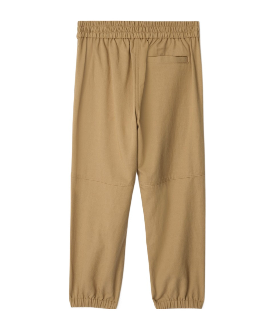 Burberry Elastic Waist Casual Pants In Nude