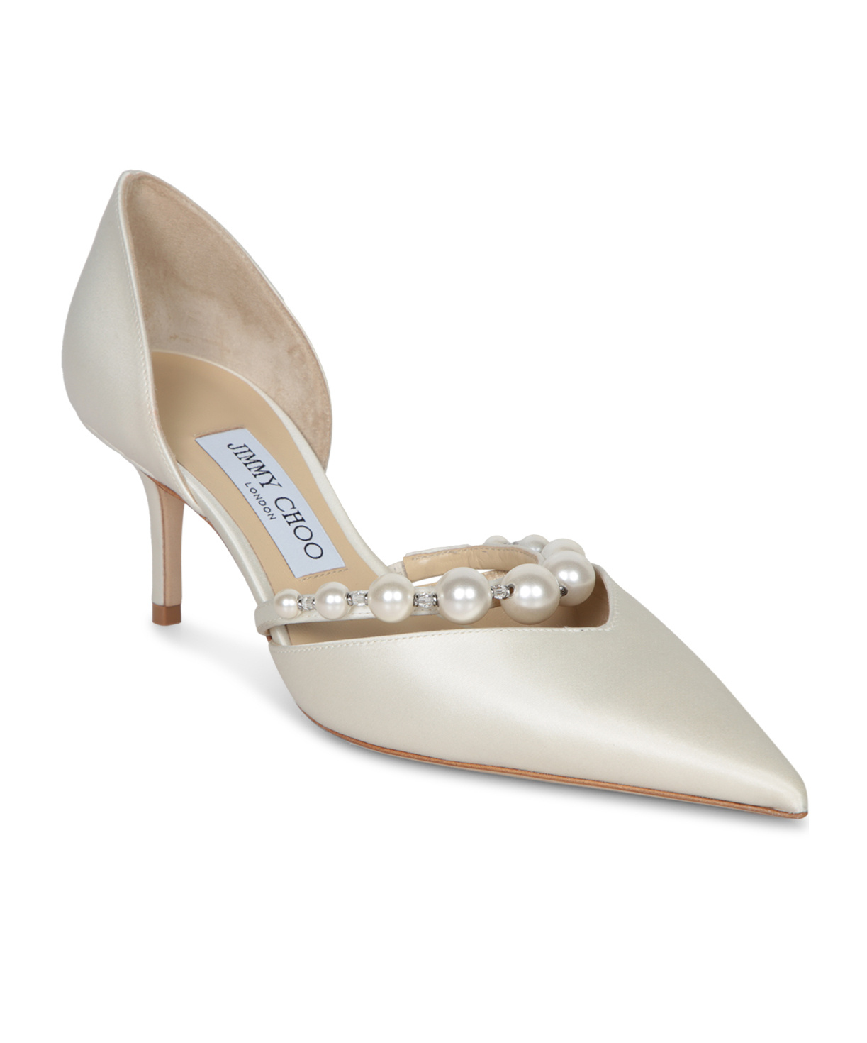 Jimmy Choo Pointed Stilettos In White