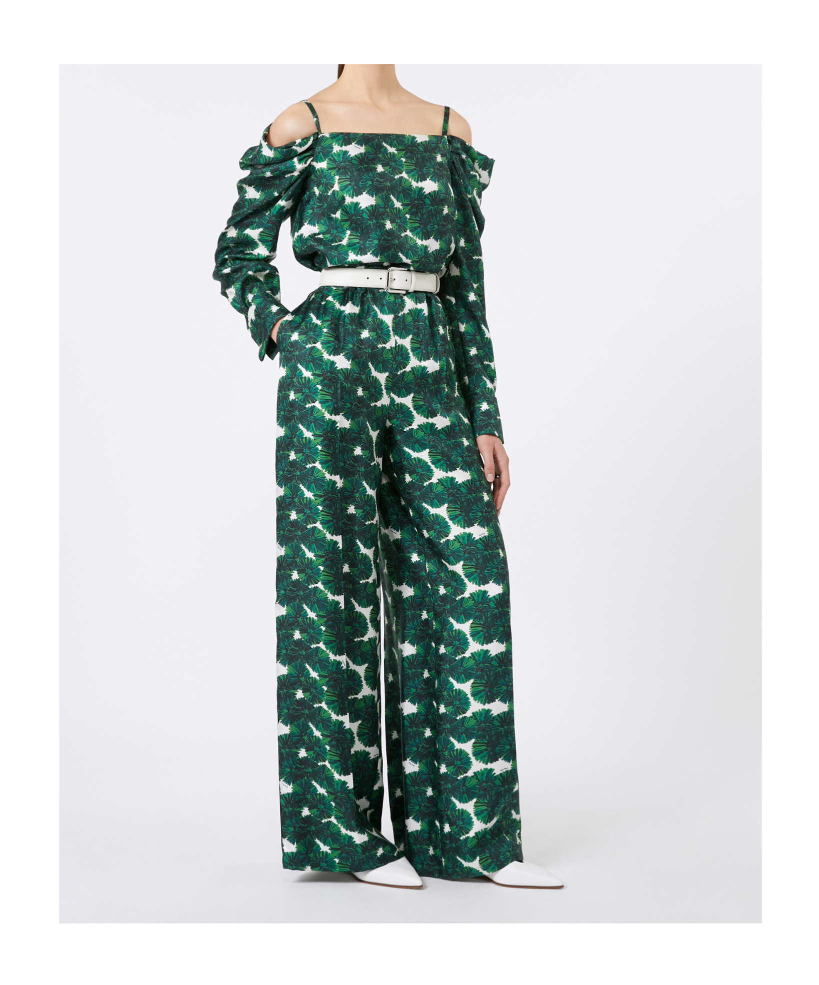 Max Mara Printed Silk Casual Pants