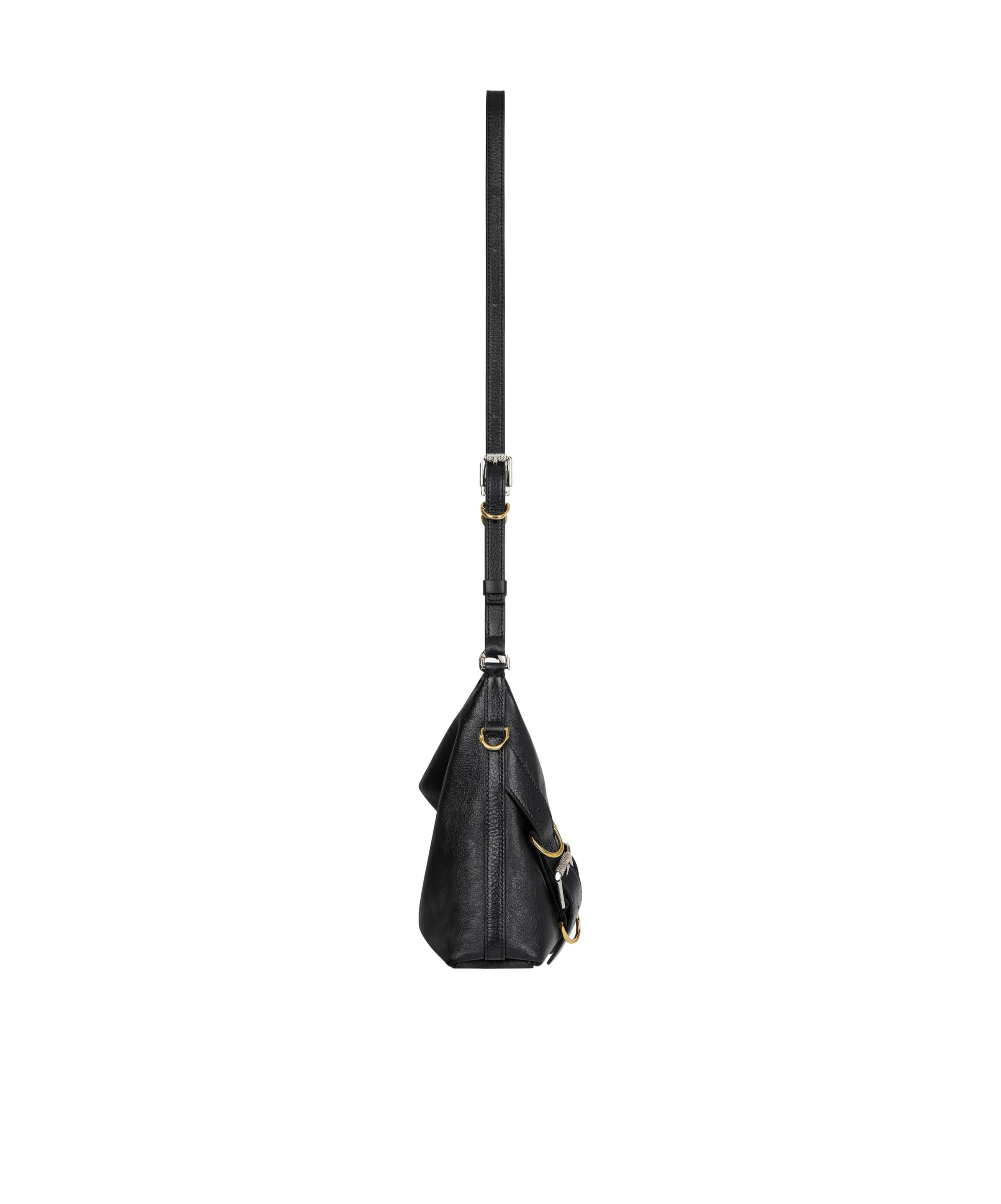 Givenchy Voyou Crossbody Bag In Leather In Black