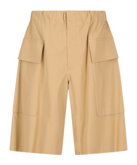 Jil Sander Poplin Shorts In Nude