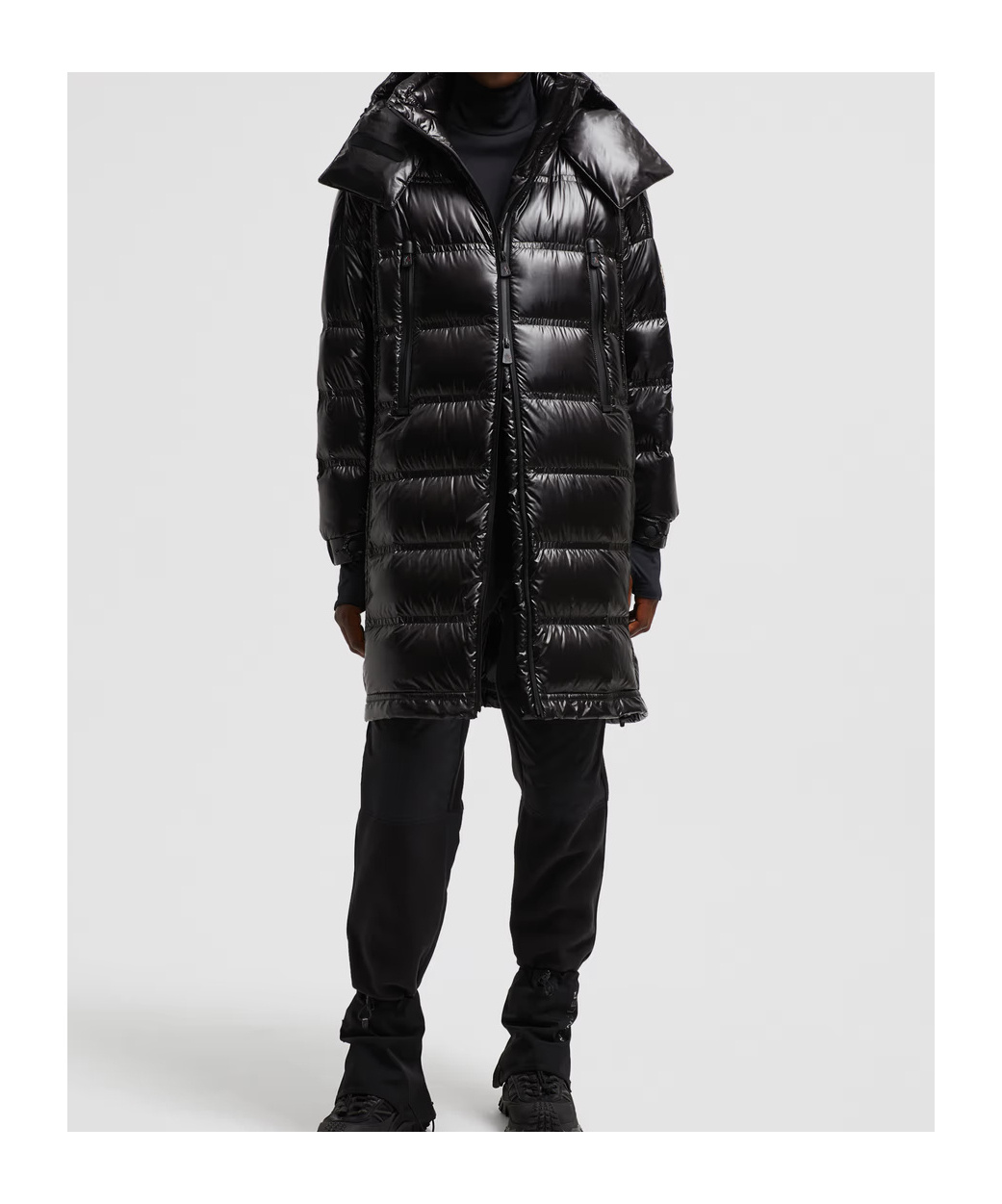 Moncler Doudoune Longue Rochelairs In Black