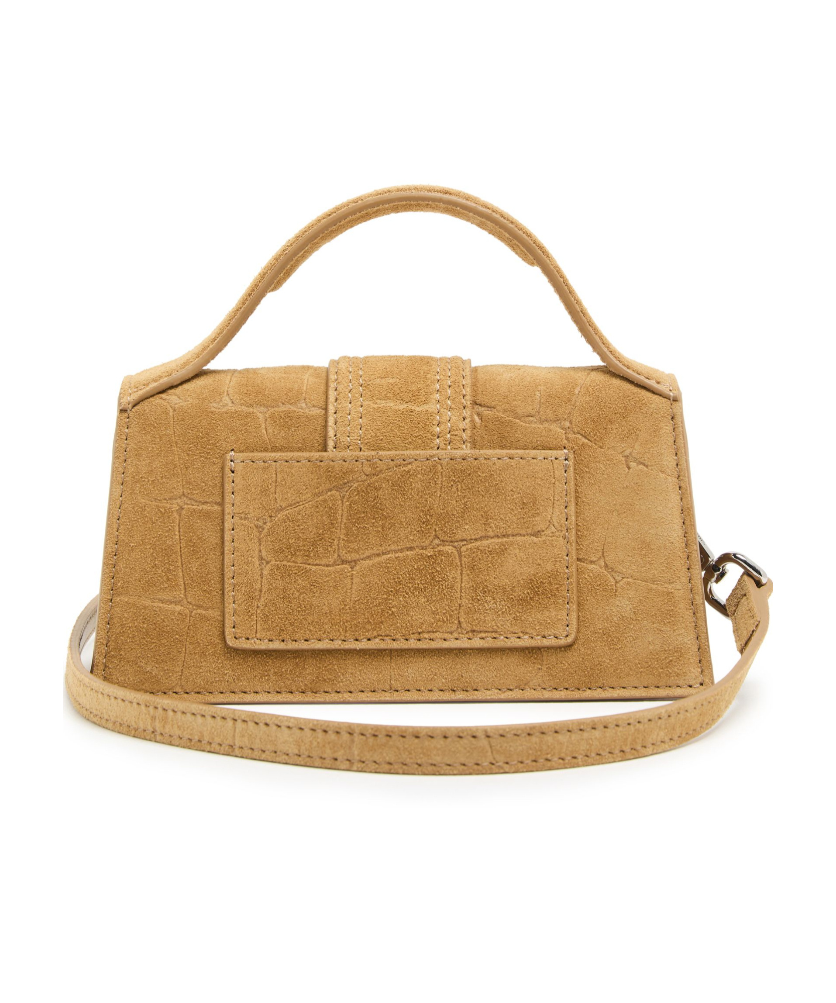 Jacquemus Le Bambino Long Leather Shoulder Bag In Camel