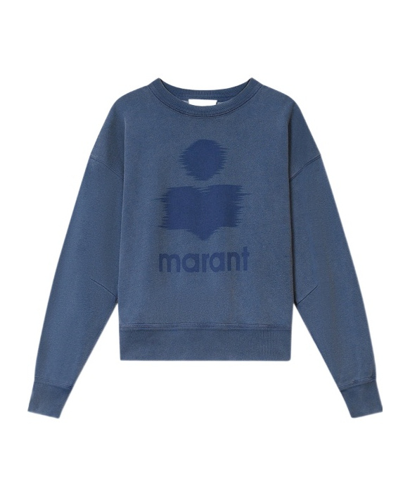Isabel Marant Étoile Logo Printed Crewneck Sweatshirt In Blue