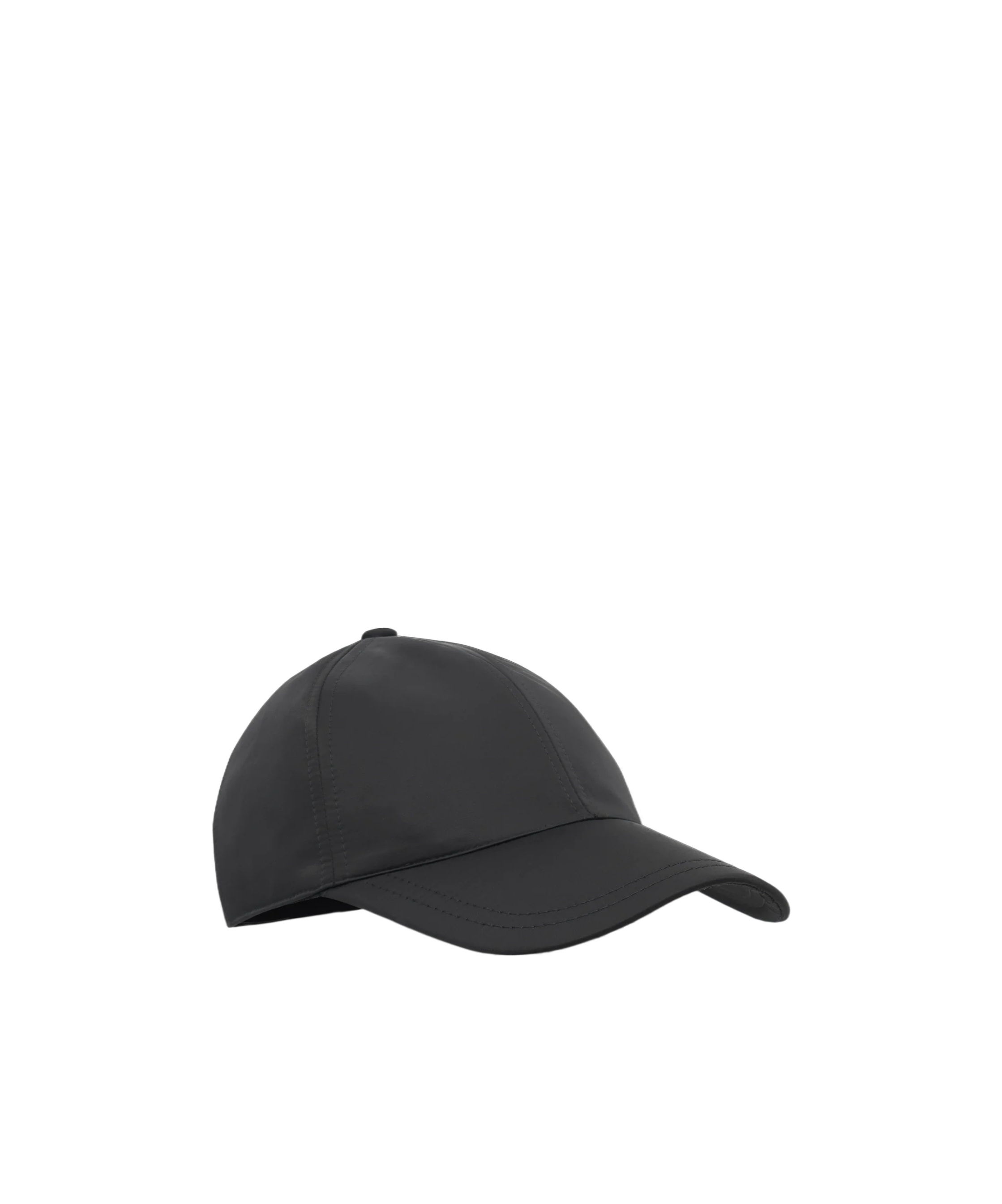 Marine Serre Satin Nylon Baseball Cap In Black