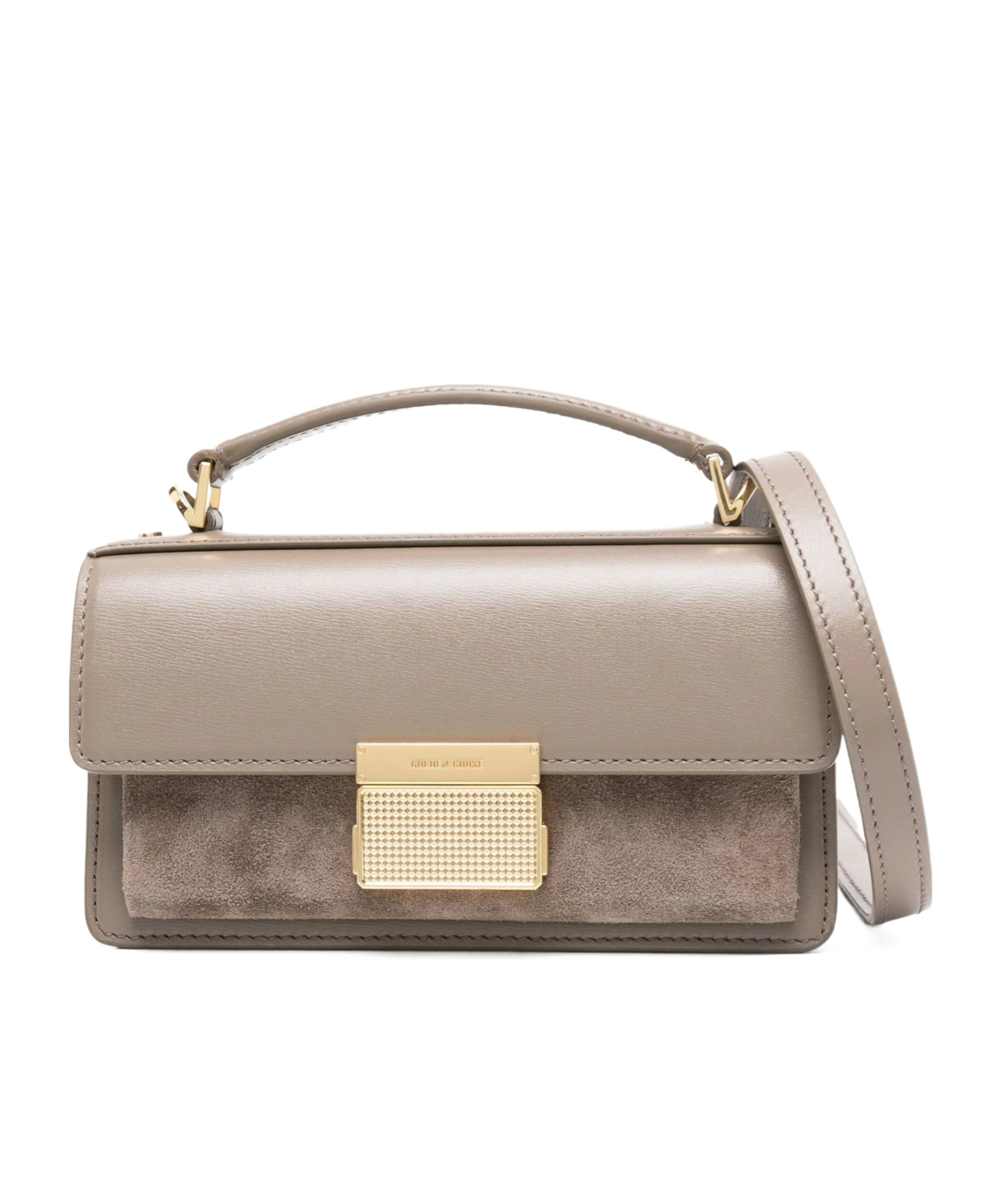 Golden Goose Small Venezia Suede-panelled Tote Bag In Neutral