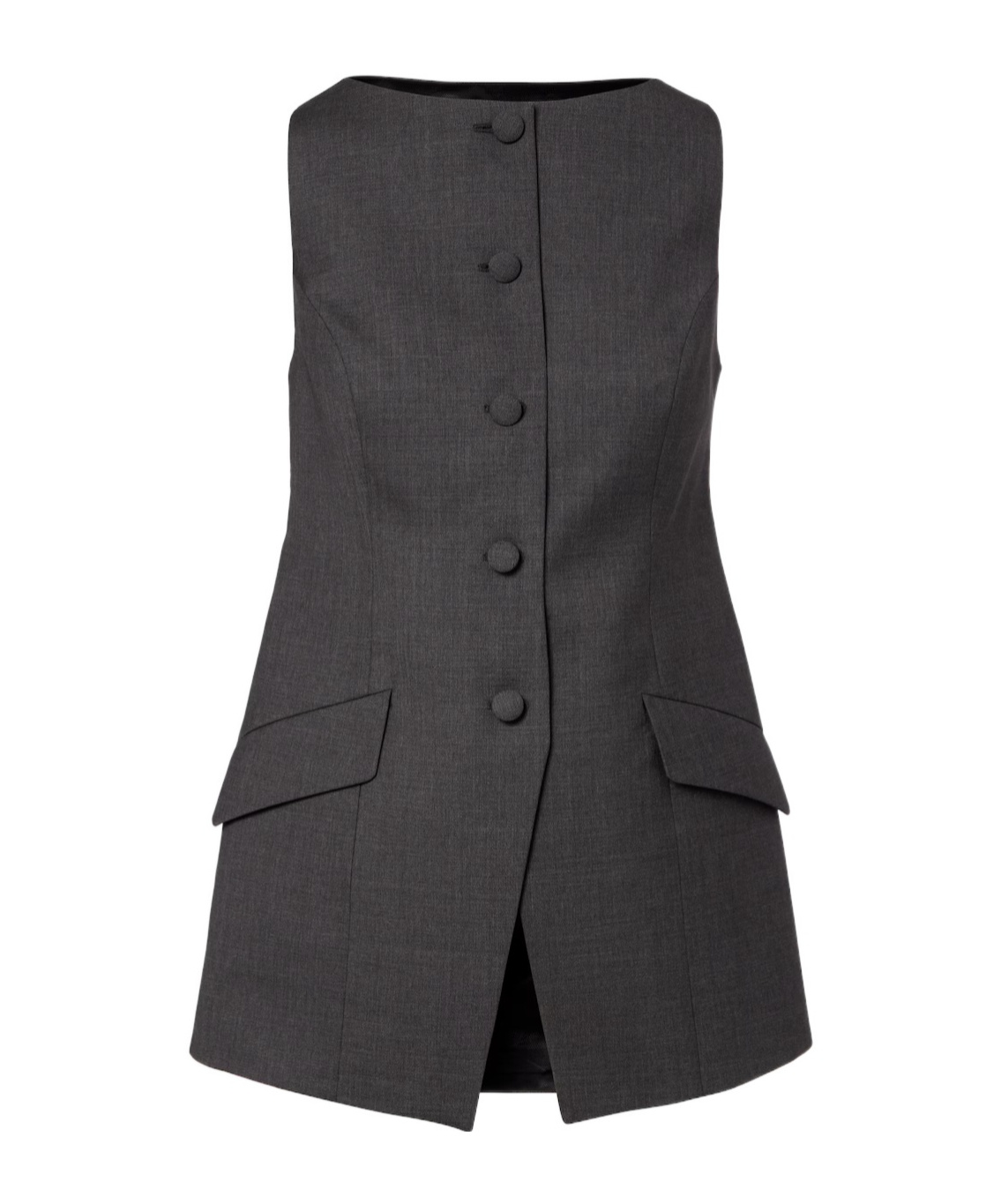 Rohe Button-front Vest In Black