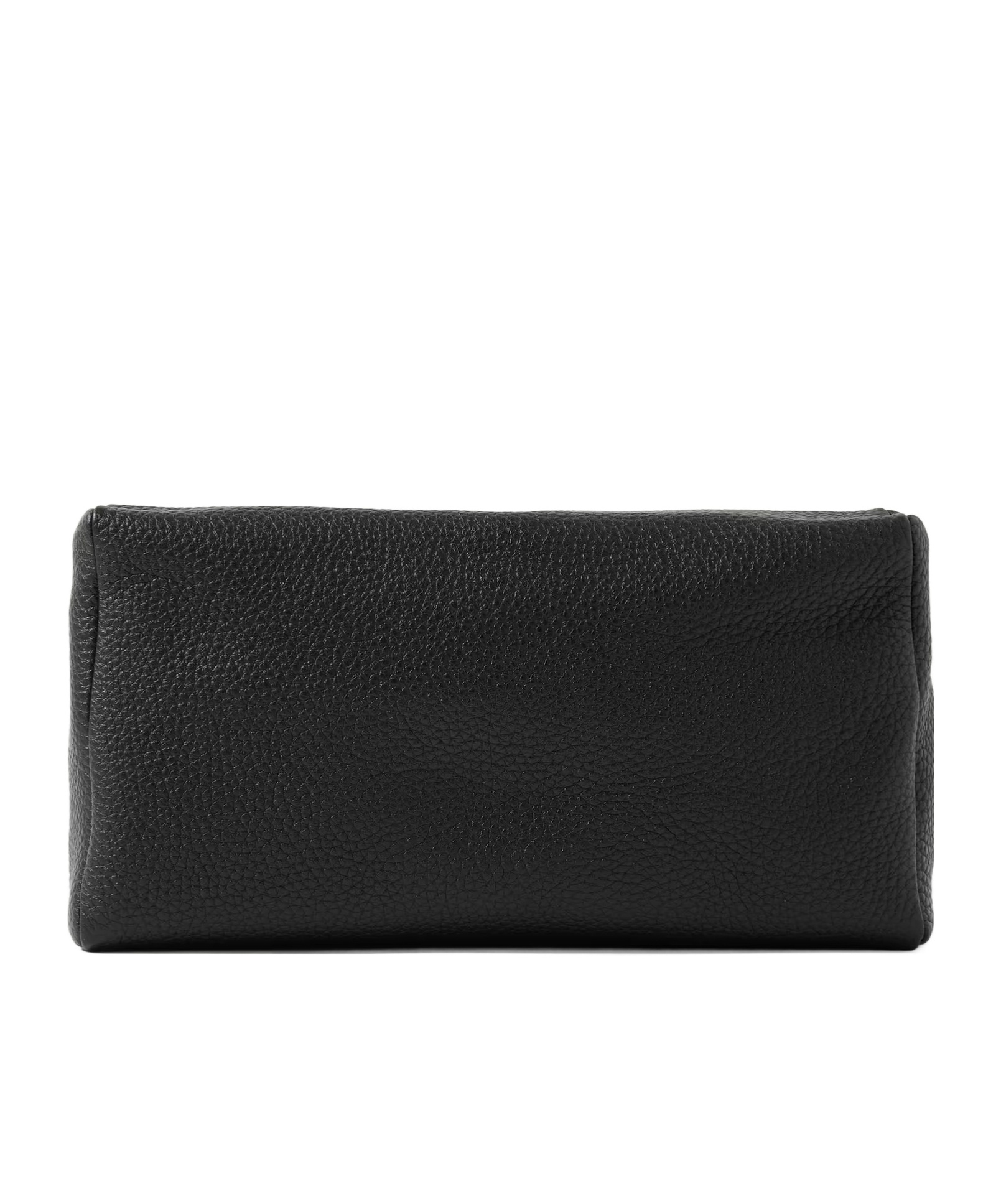 The Row Leather Clutch In Black