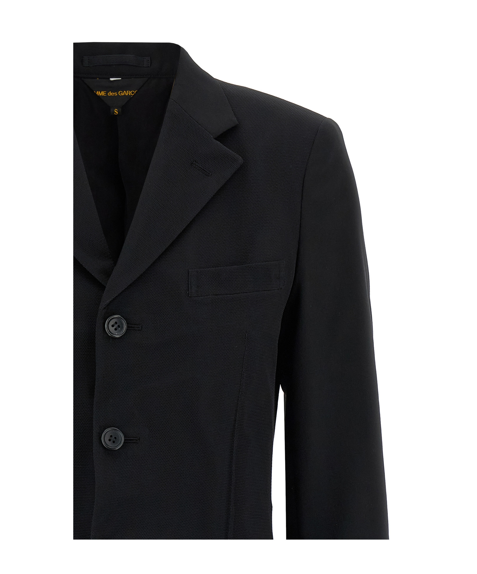 Shop Comme Des Garçons Long Sleeve Blazer In Black