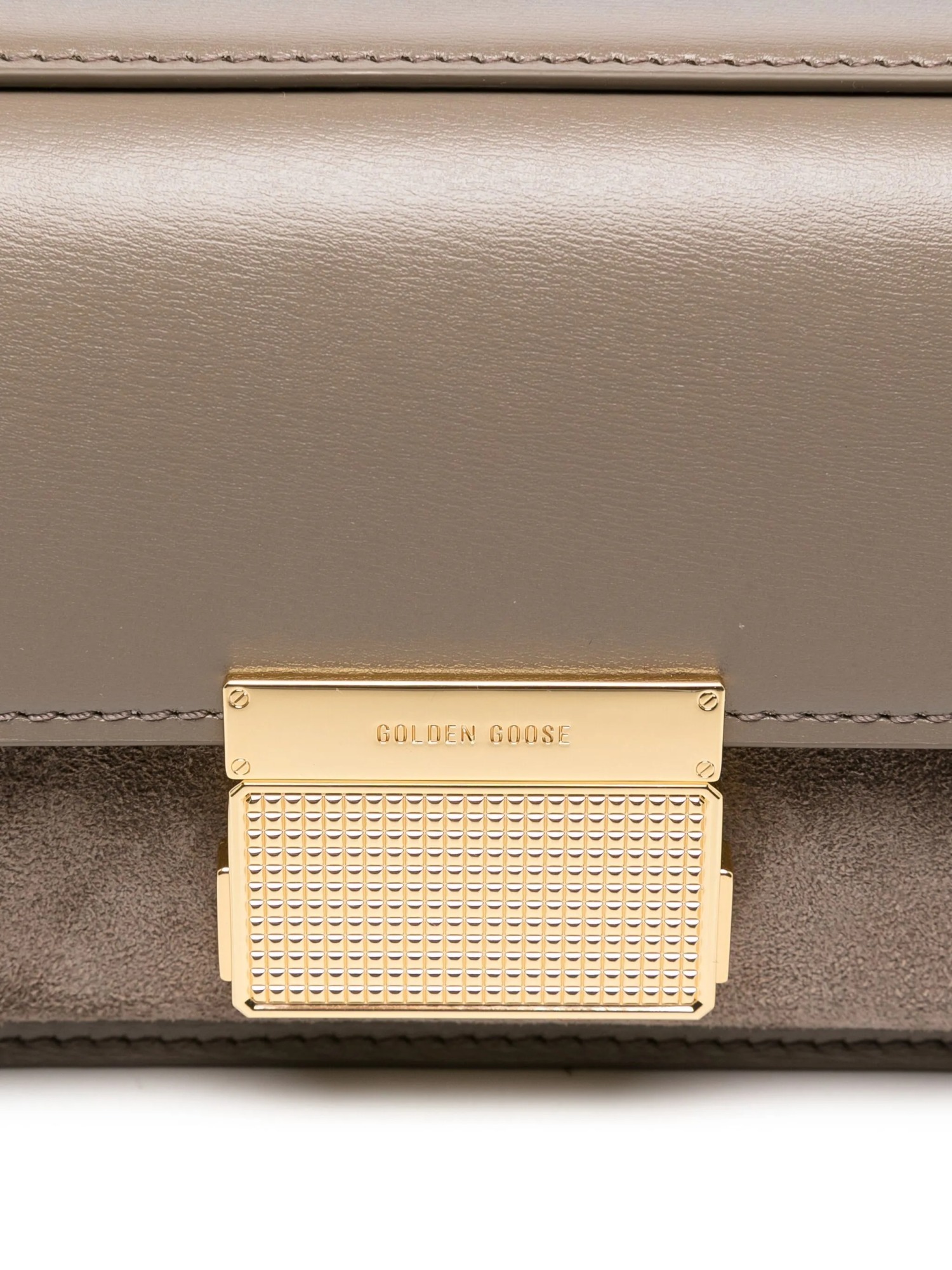 Golden Goose Small Venezia Suede-panelled Tote Bag In Neutral