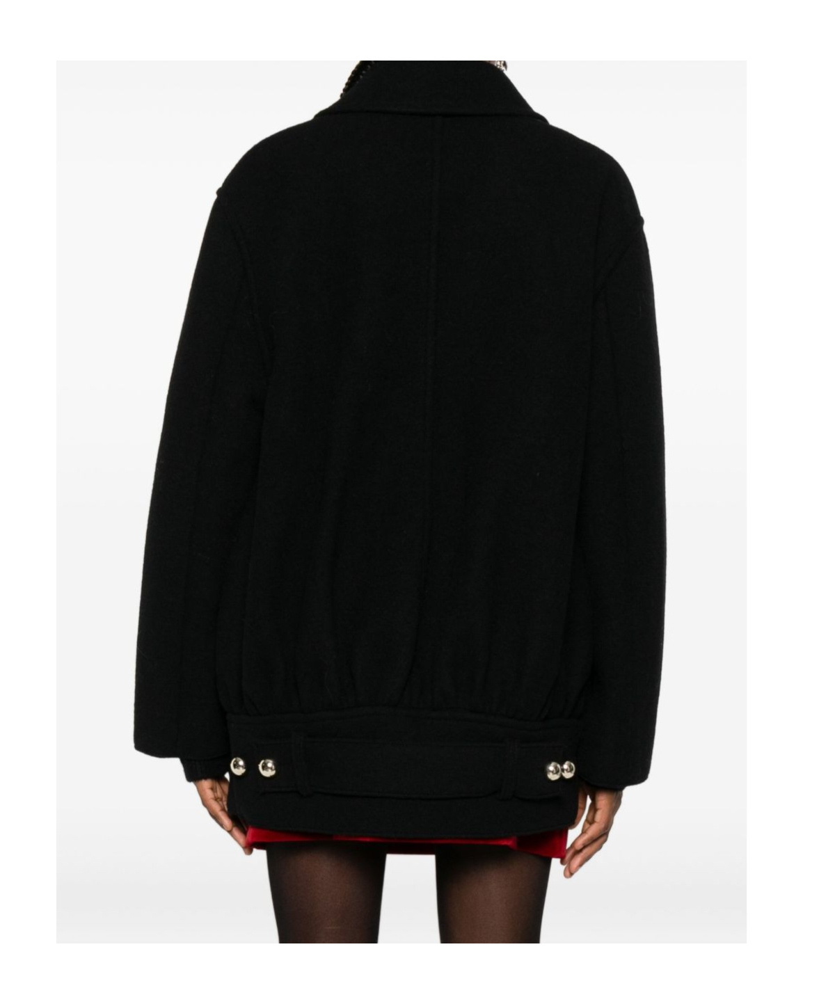 N°21 N21  Double-breasted Coat In Black