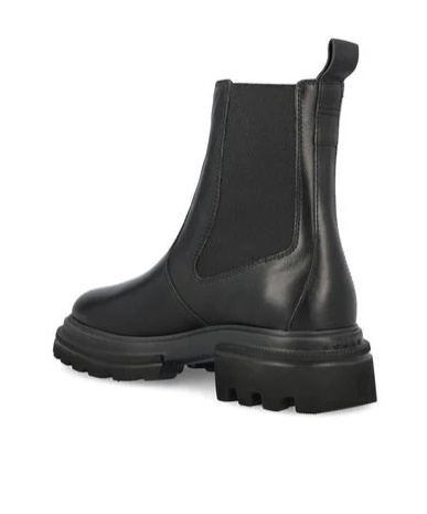 Hogan Woman Ankle Boots Black Size 7 Leather In Black