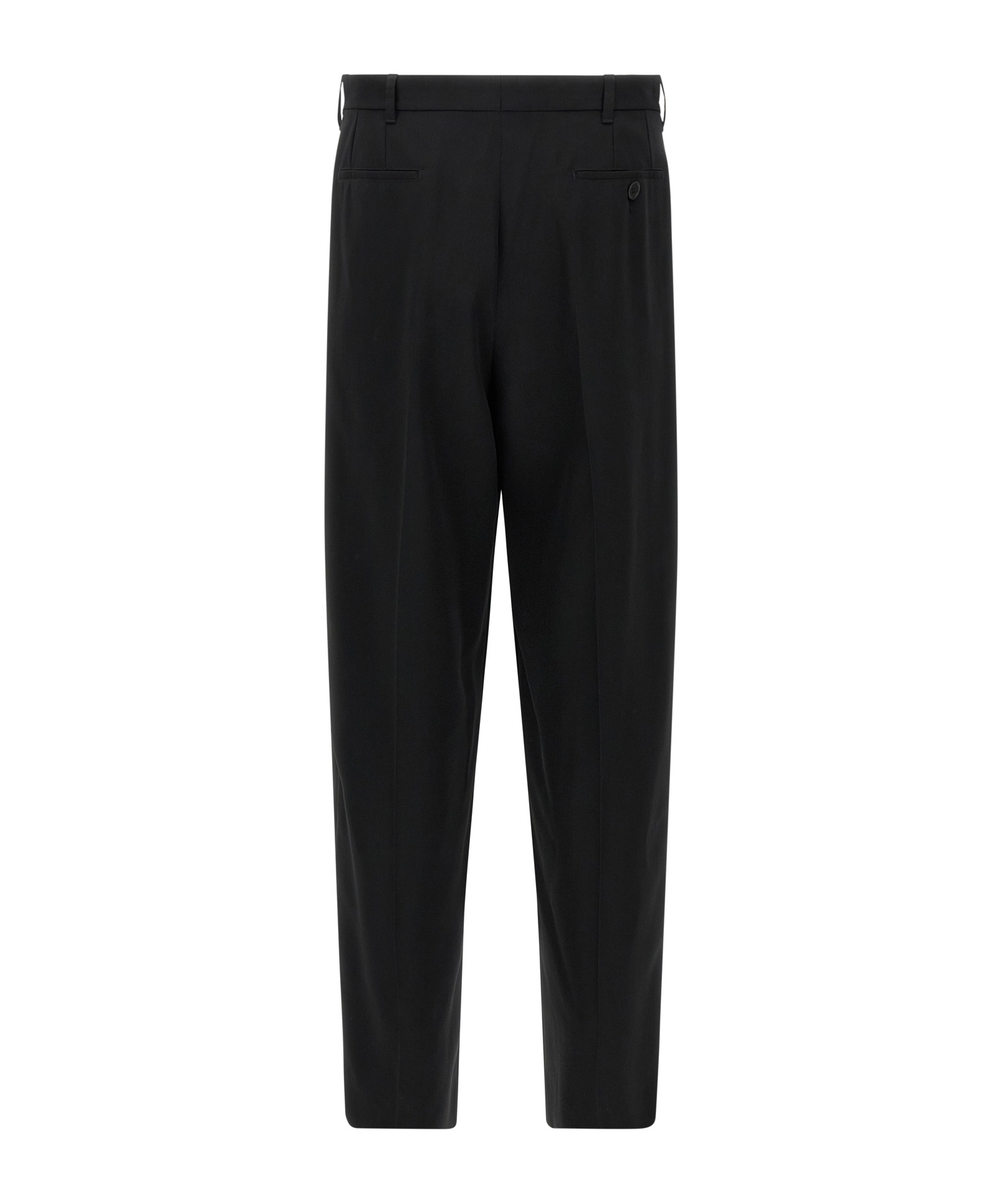 Marni Wool Trousers With Pleated Front And Side Stripe In Black