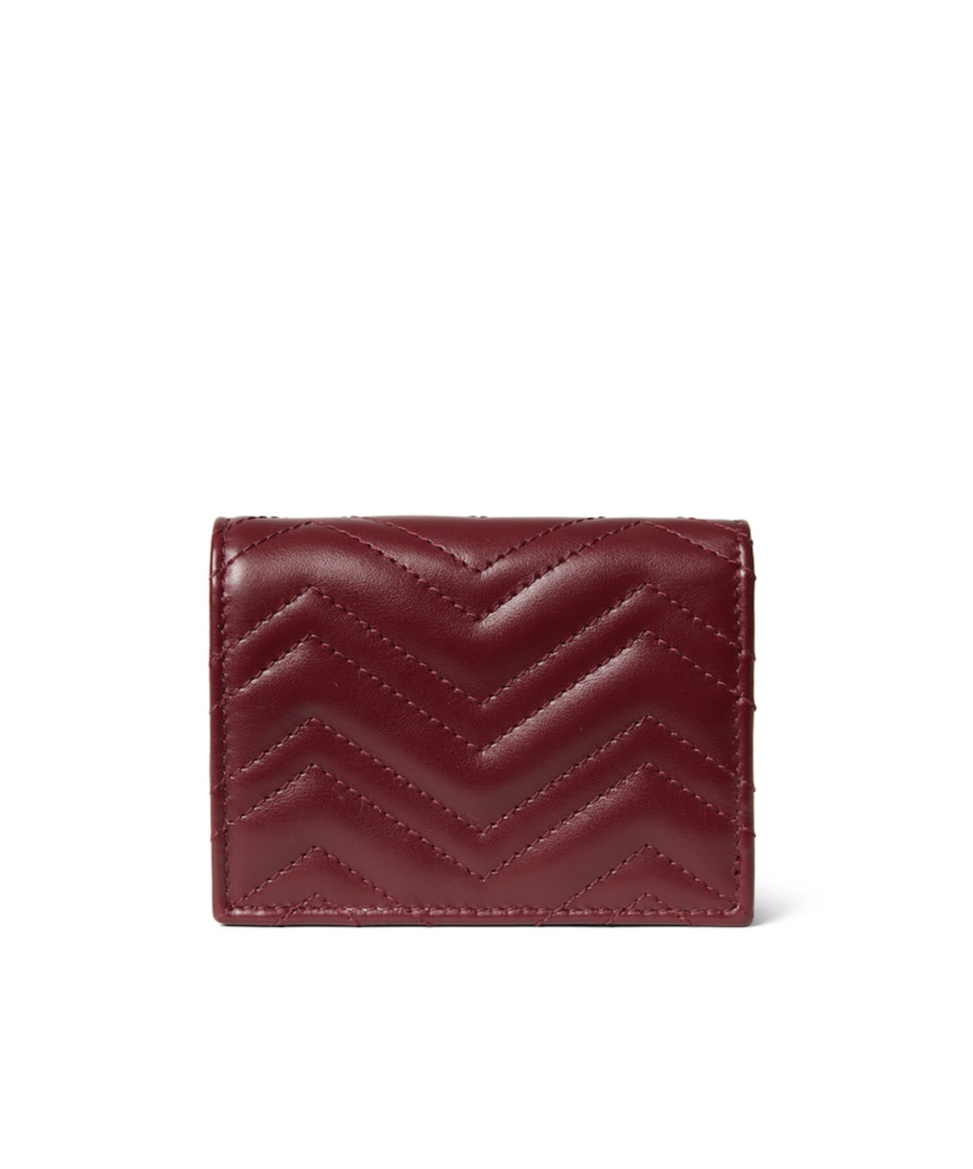 Gucci Womens Rosso Ancora/ros.anc Gg Marmont Leather Wallet In Red