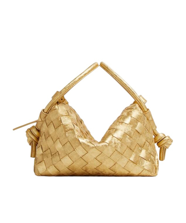 Bottega Veneta Loop Top Handle In Gold