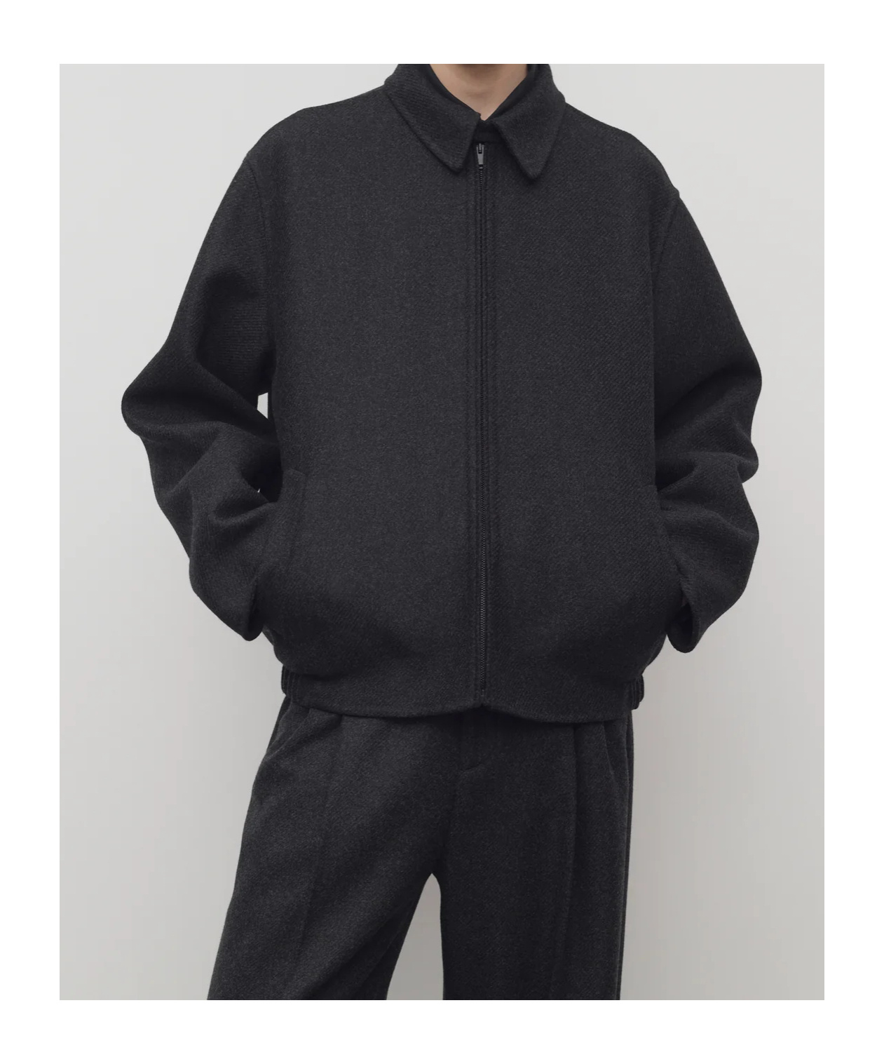 The Row Long-sleeved Casual Jacket In Black