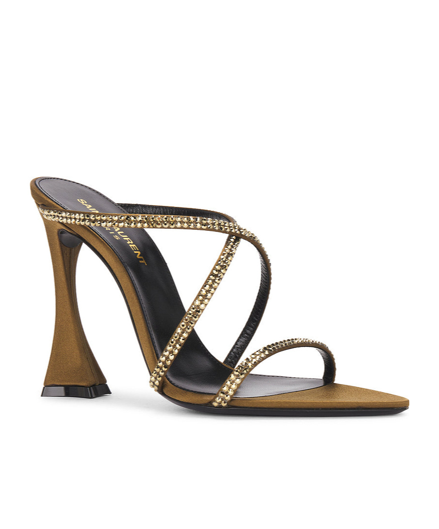 Saint Laurent Gippy Sandal In Brown