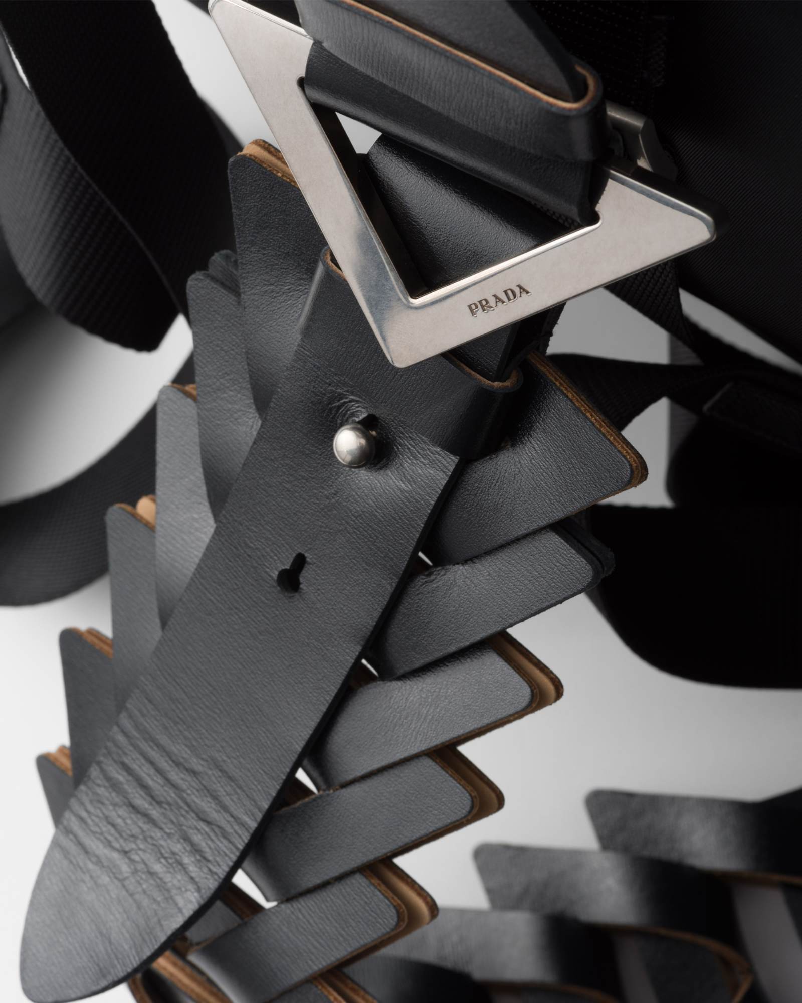PRADA LEATHER SHOULDER STRAP