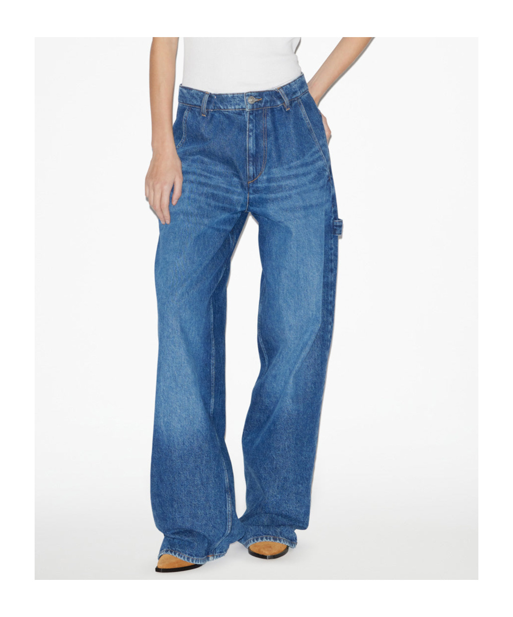 Isabel Marant Étoile Isabel Marant Etoile Solene Loose Fit Denim Jeans In Blue