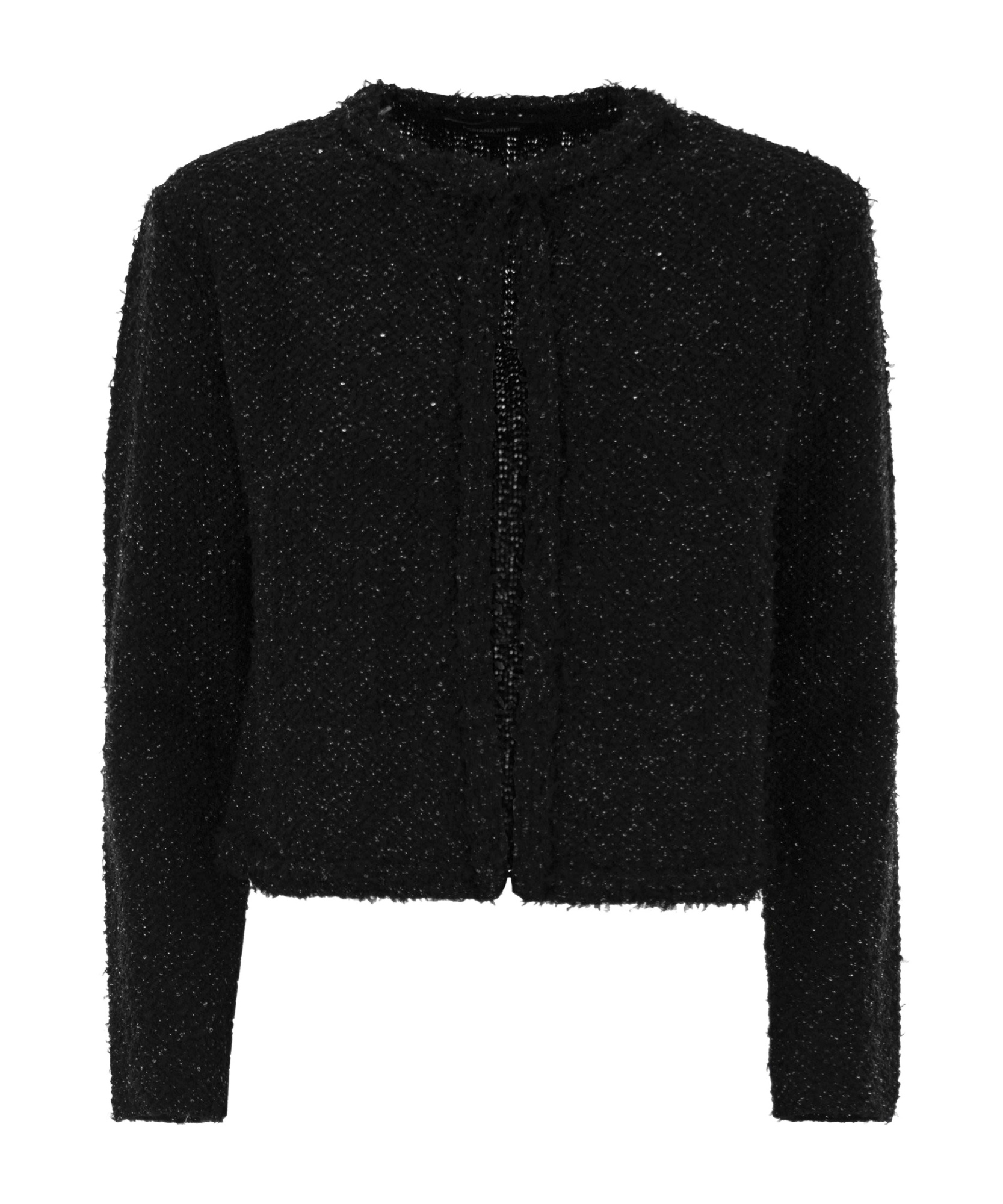 Fabiana Filippi Long-sleeved Cardigan In Black