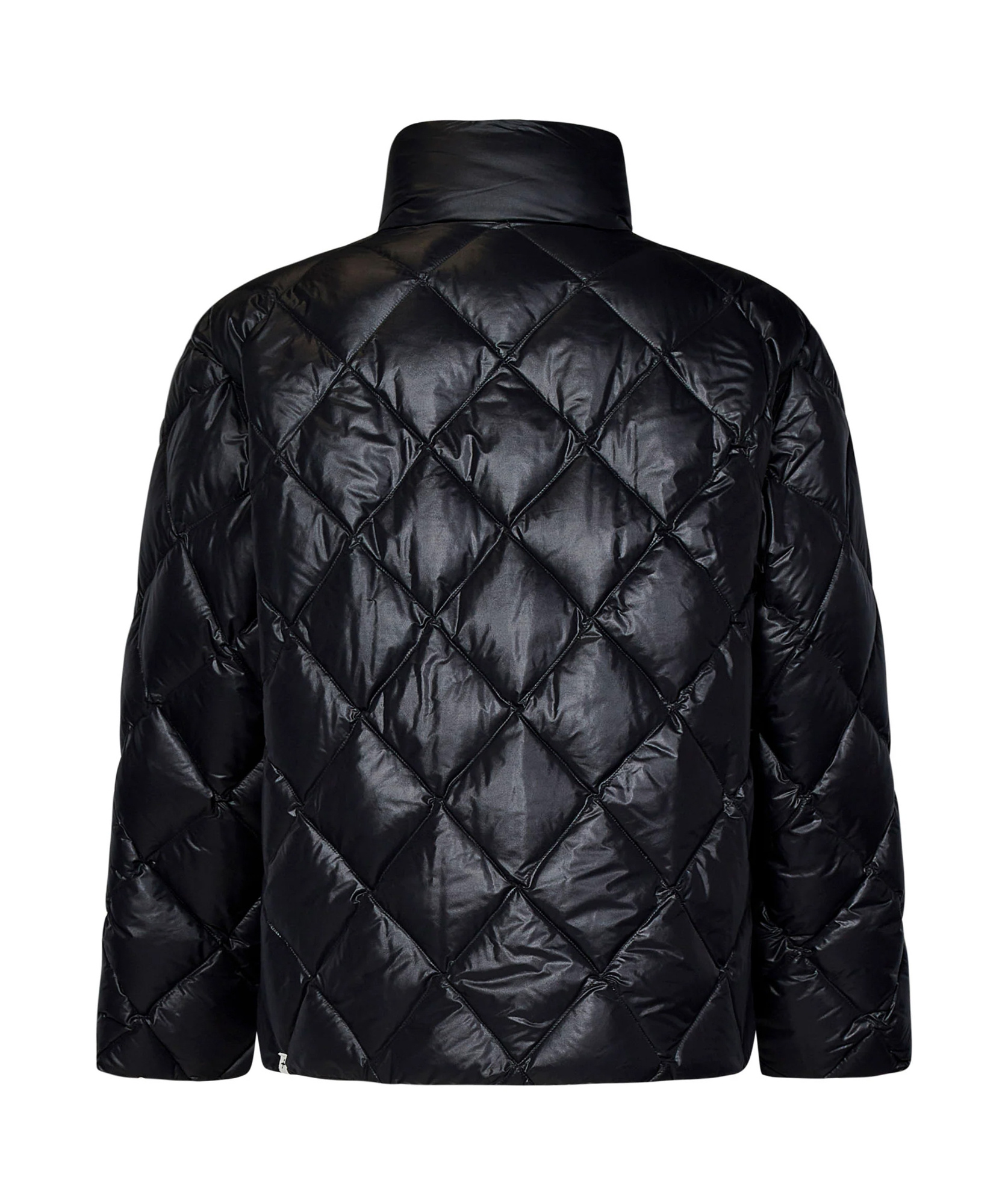 Jil Sander Diamond-quilted Recycled Nylon Down Jacket In Black