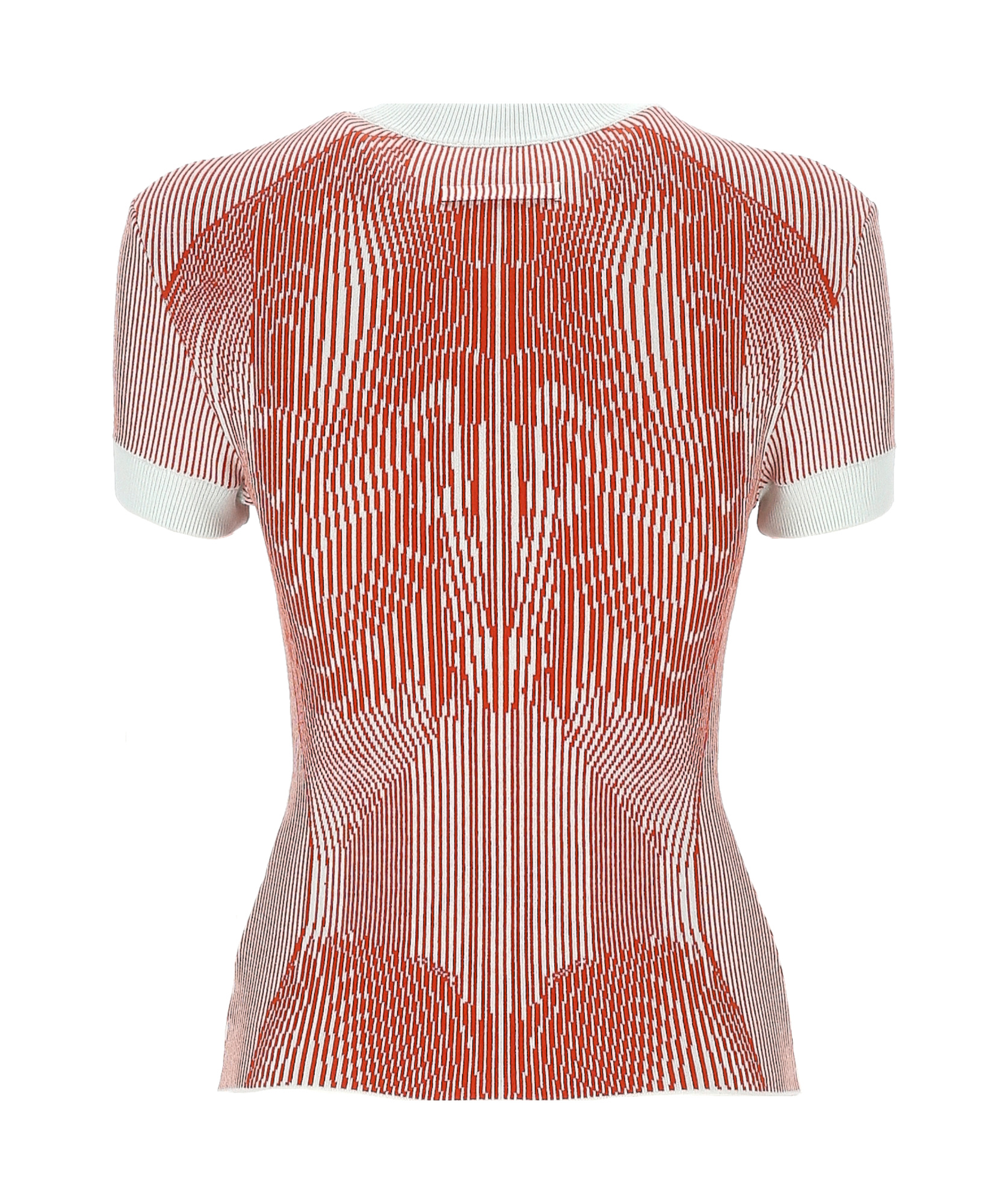 JEAN PAUL GAULTIER THE MORPHING PINSTRIPES T-SHIRT
