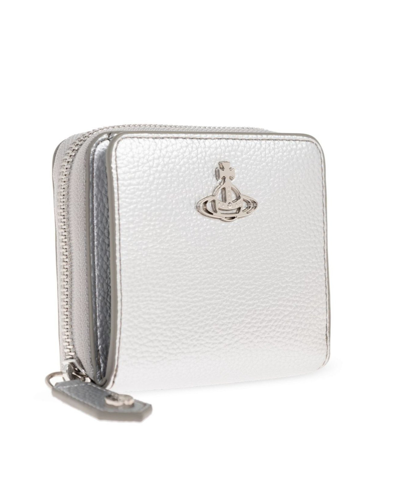 Vivienne Westwood Logo Plaque Zip-around Wallet In Brown