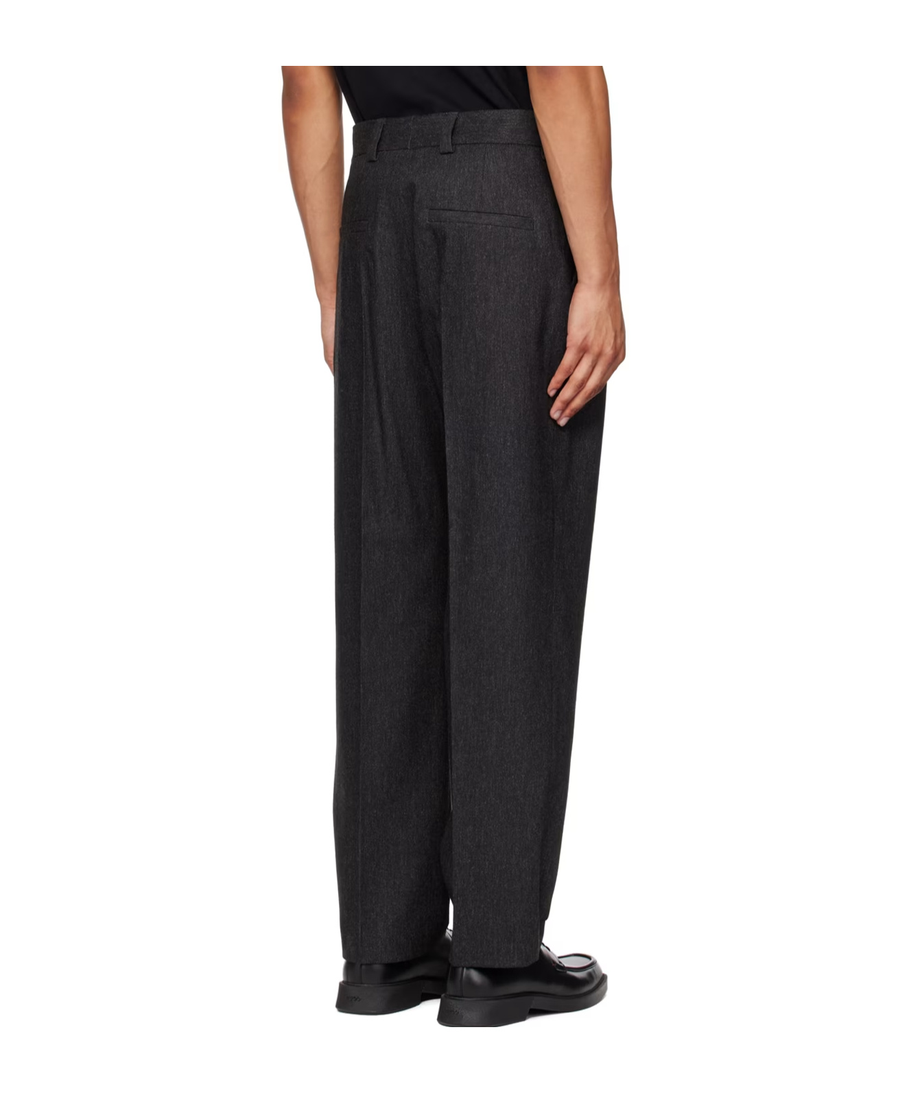 Hugo Boss Belt-loop Casual Pants In Black