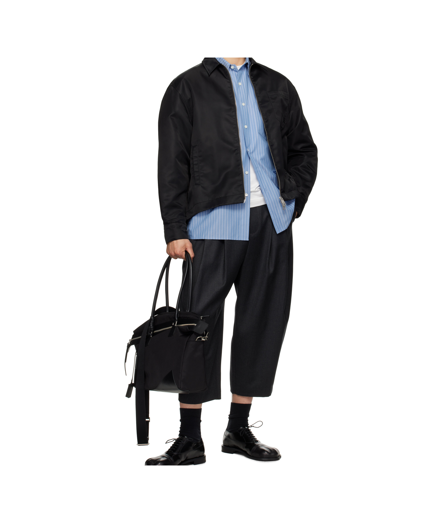 Ader Error Pleated Casual Pants In Grey