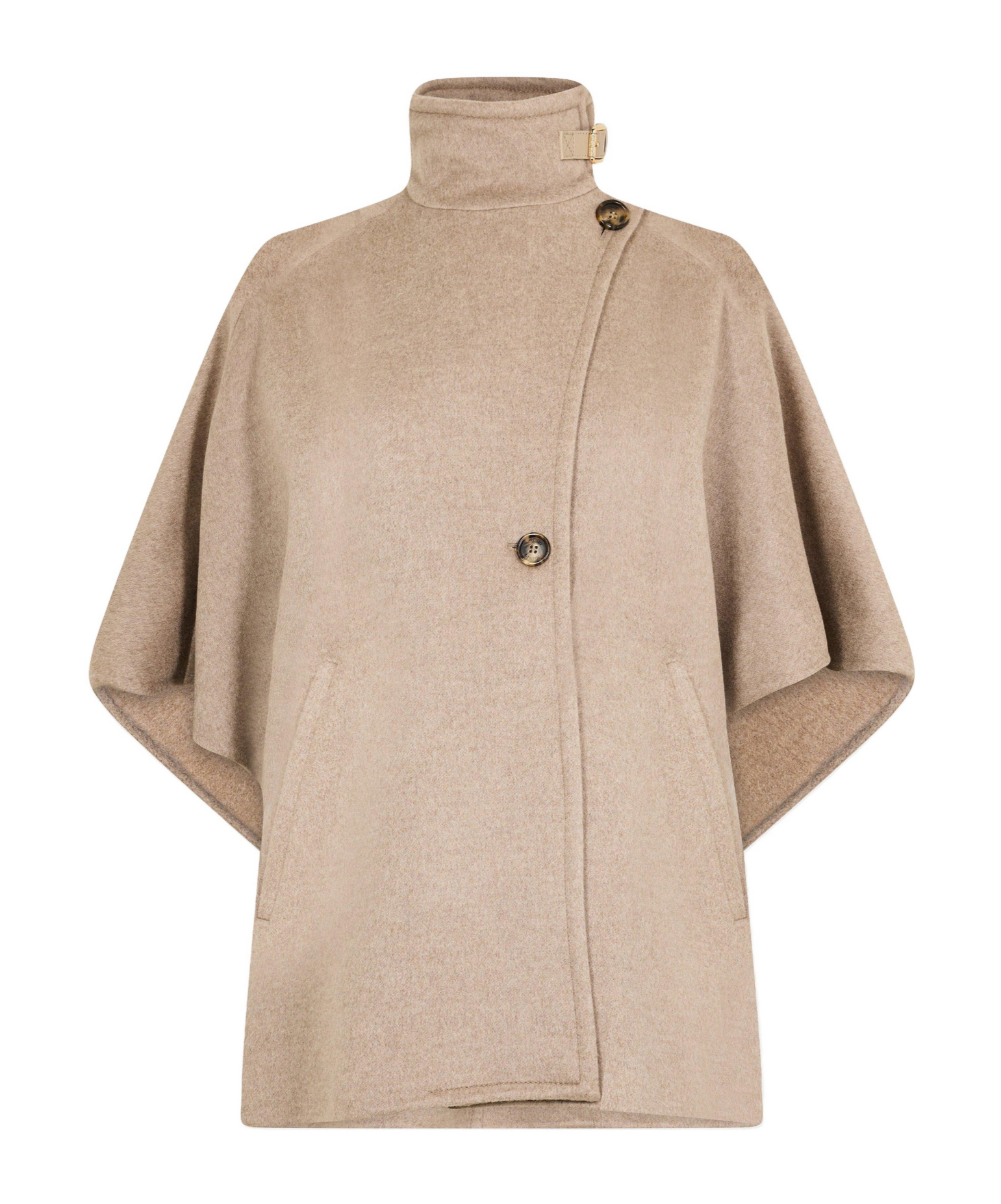Max Mara Draped Cape In Nude