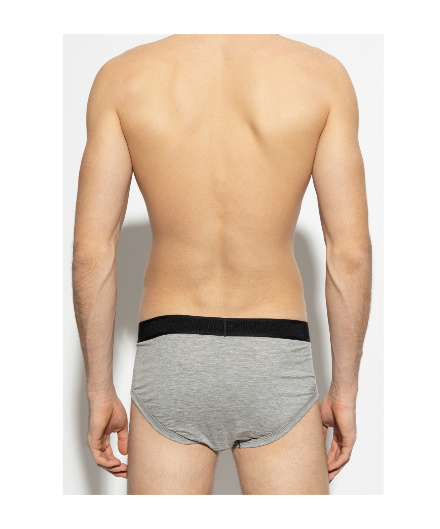 Tom Ford Elastic Waist Underwear Two-piece In Gray