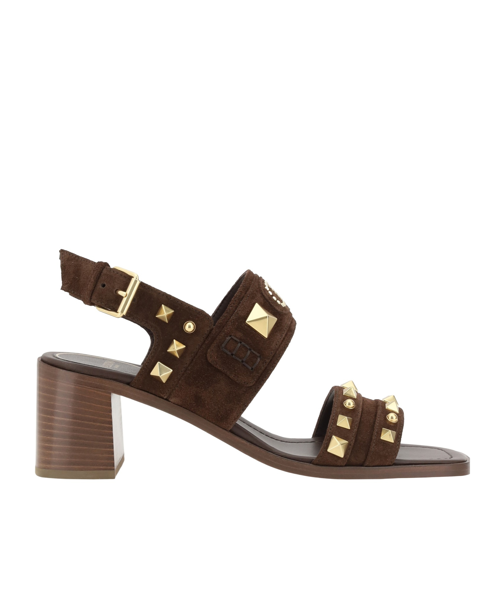 Valentino Square-headed High-heeled Sandals In Green