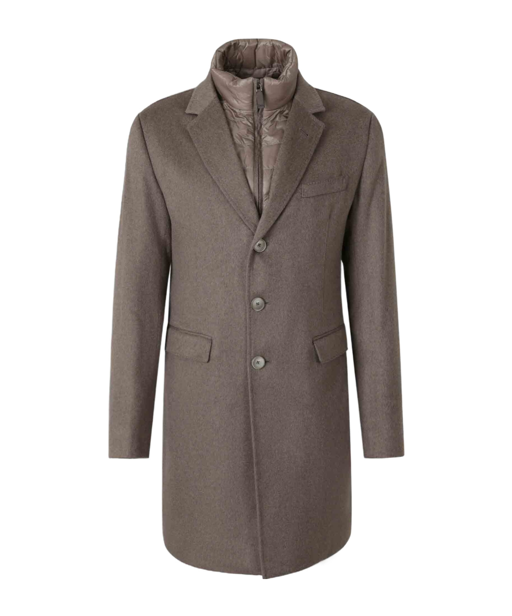Herno Coat With Inner Vest In Multi