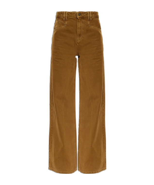 Isabel Marant Belt Loop Jeans In Brown