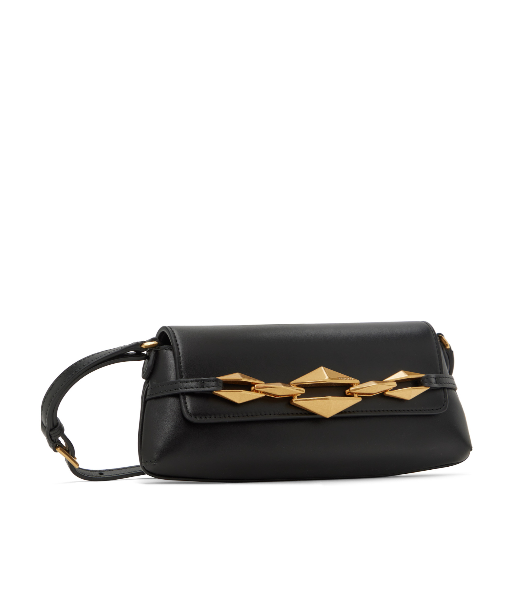 Jimmy Choo Diamond Shoulder Bag In Black