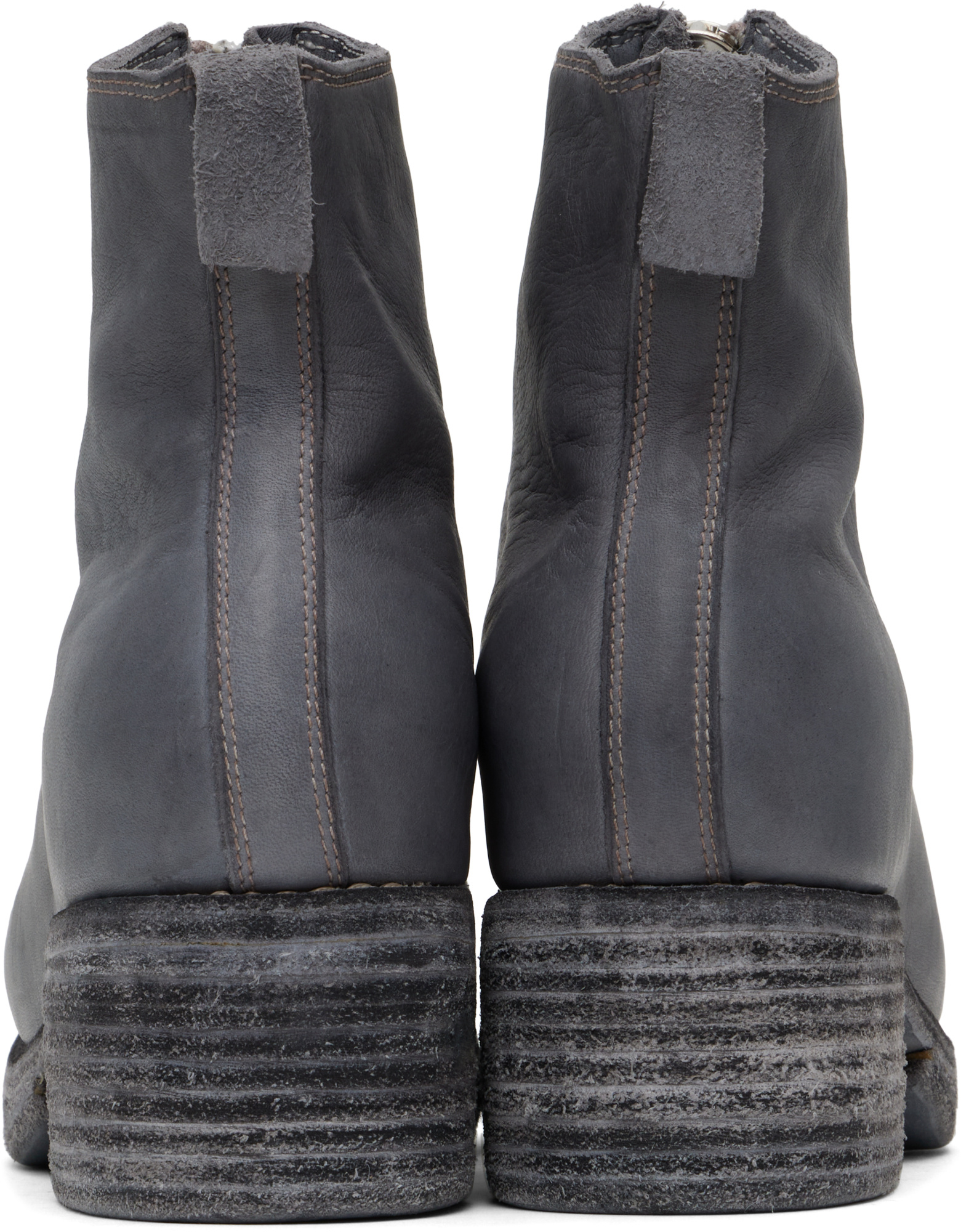 Guidi Gray Pl1wz Boots In Black