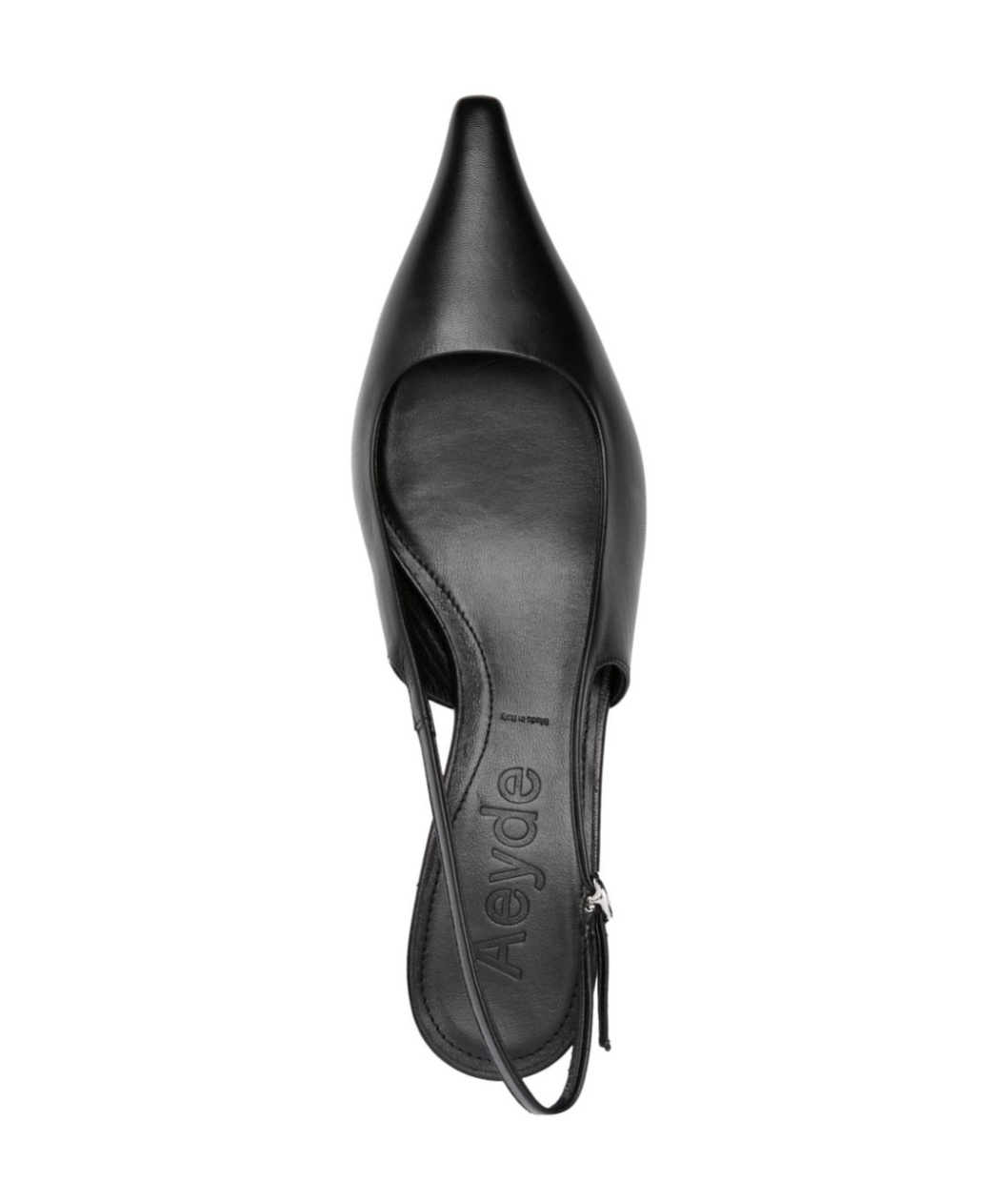 Aeyde Catrina Leather Kitten-heel Slingback Pumps In Black