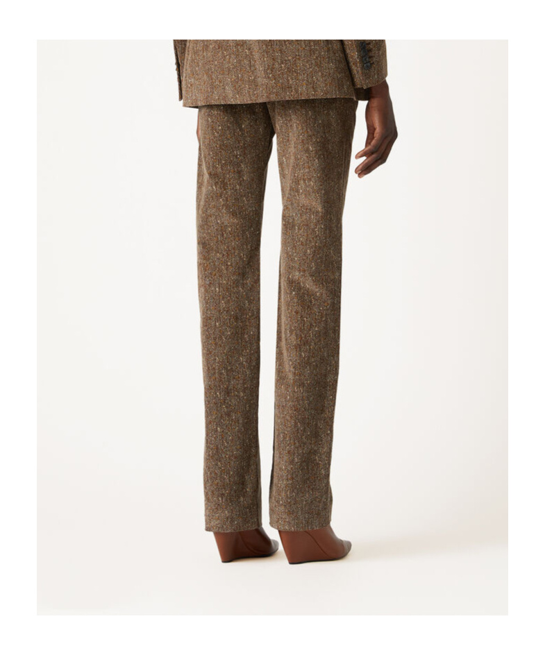 Loro Piana Belt-loop Casual Pants In Brown