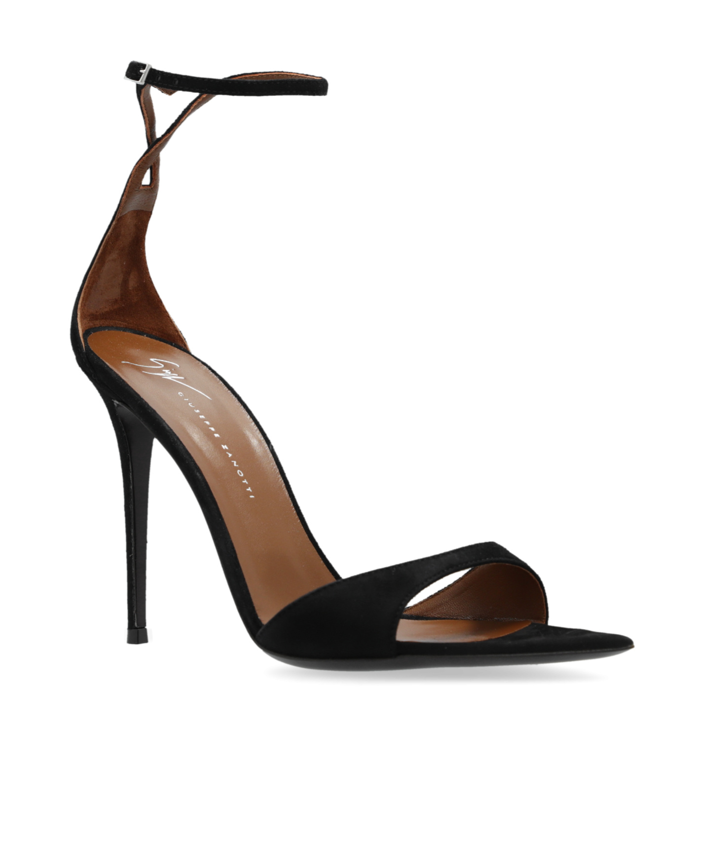 Giuseppe Zanotti Intriigo Strap 105 Sandals In Black Leather In Black