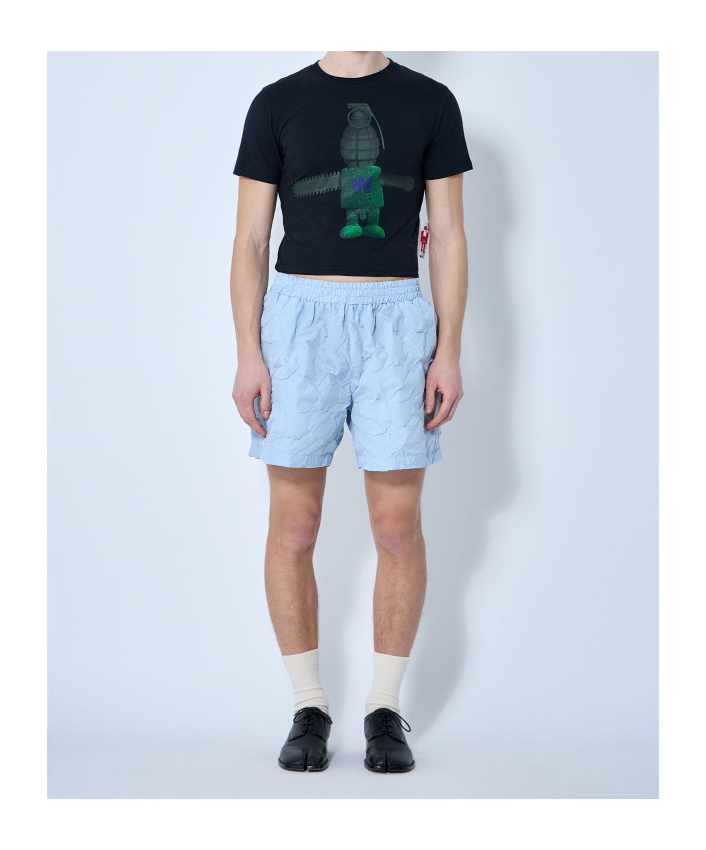 Walter Van Beirendonck Toyterror Micro T-shirt In Blue