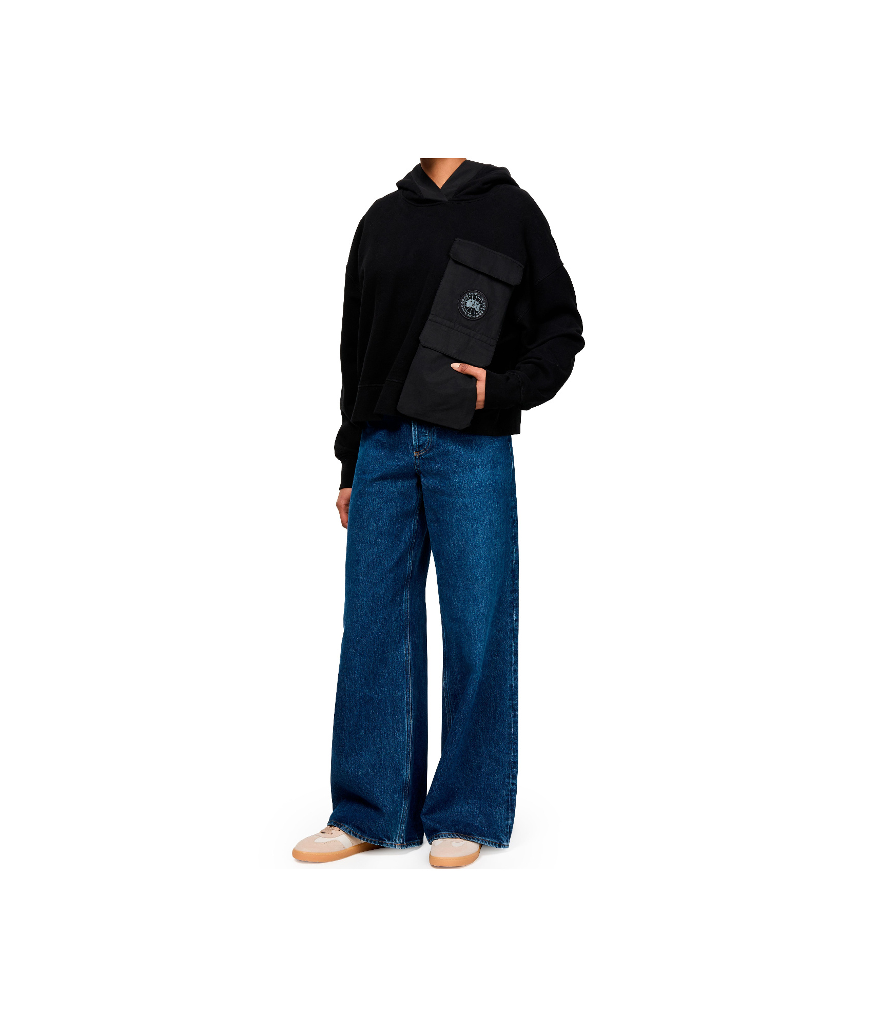 Shop Canada Goose Hooded Sweater In Black