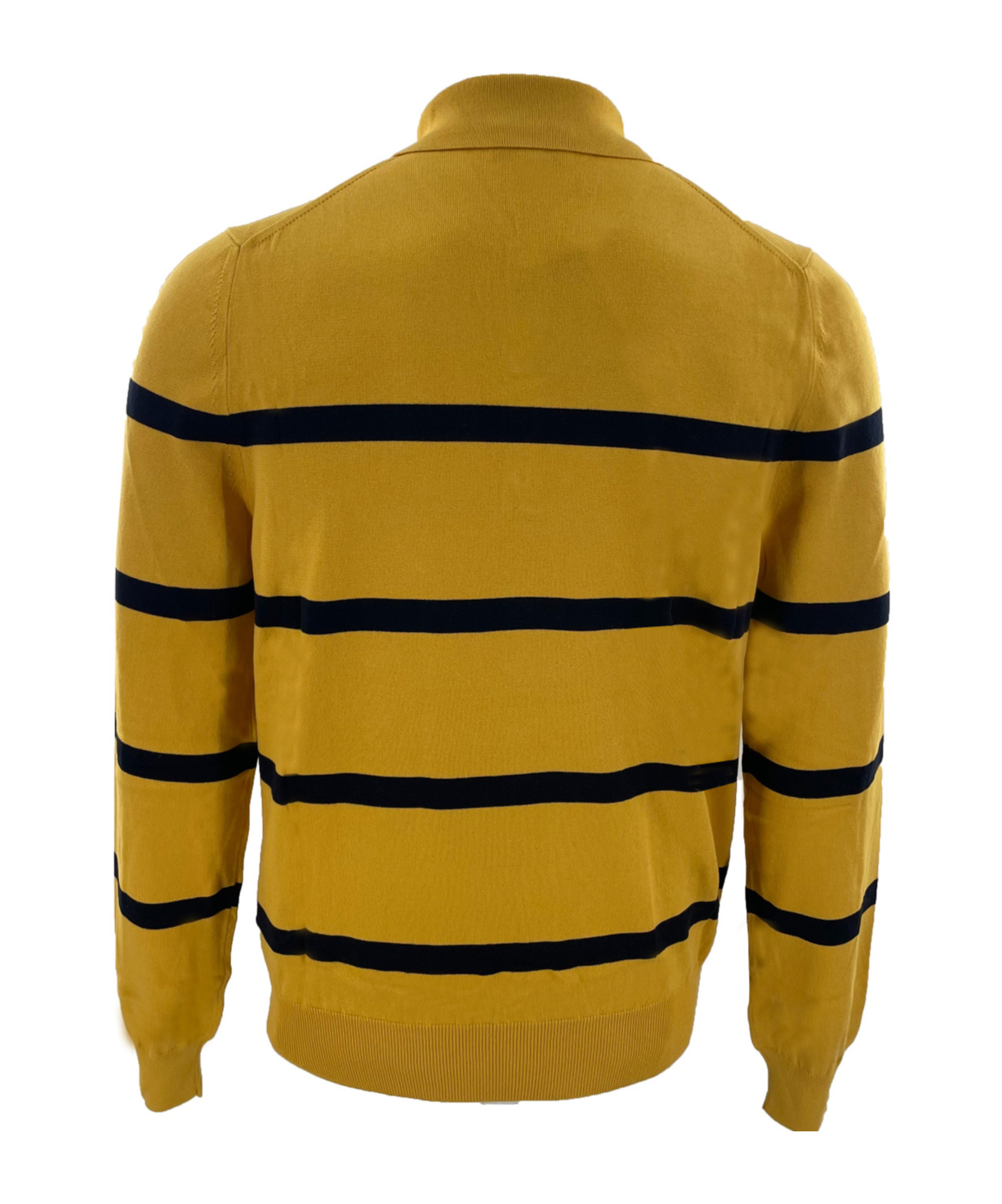 DUNHILL STRIPED LONG-SLEEVED POLO SHIRT