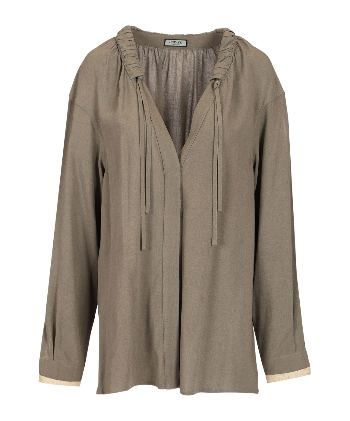 Durazzi Milano Charcoal Grey Blouse Shirts Grey In Grey