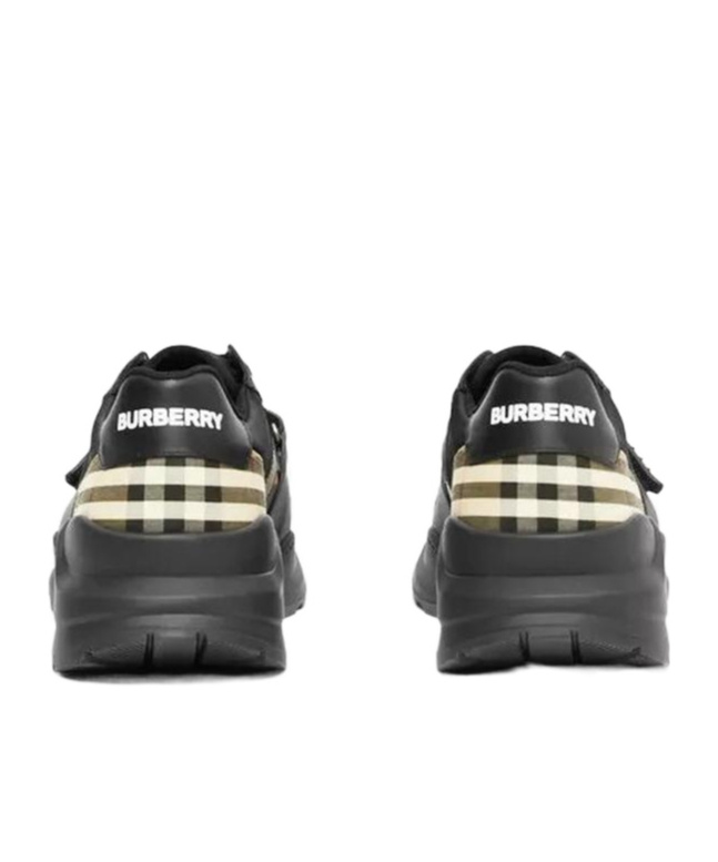 Burberry Vintage Check Ramsey Sneakers In Black