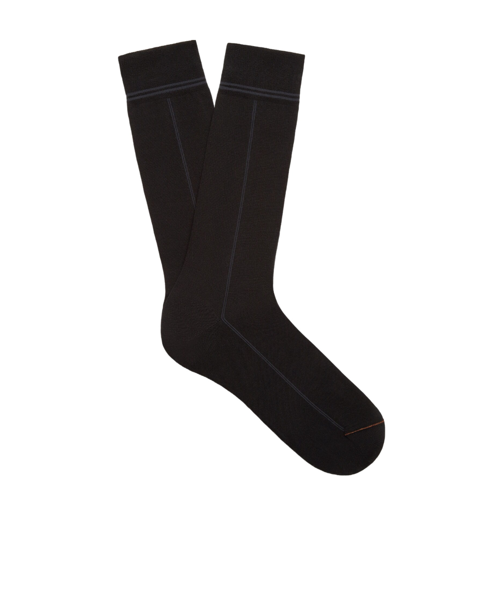 Zegna Grey Cotton Socks In Black