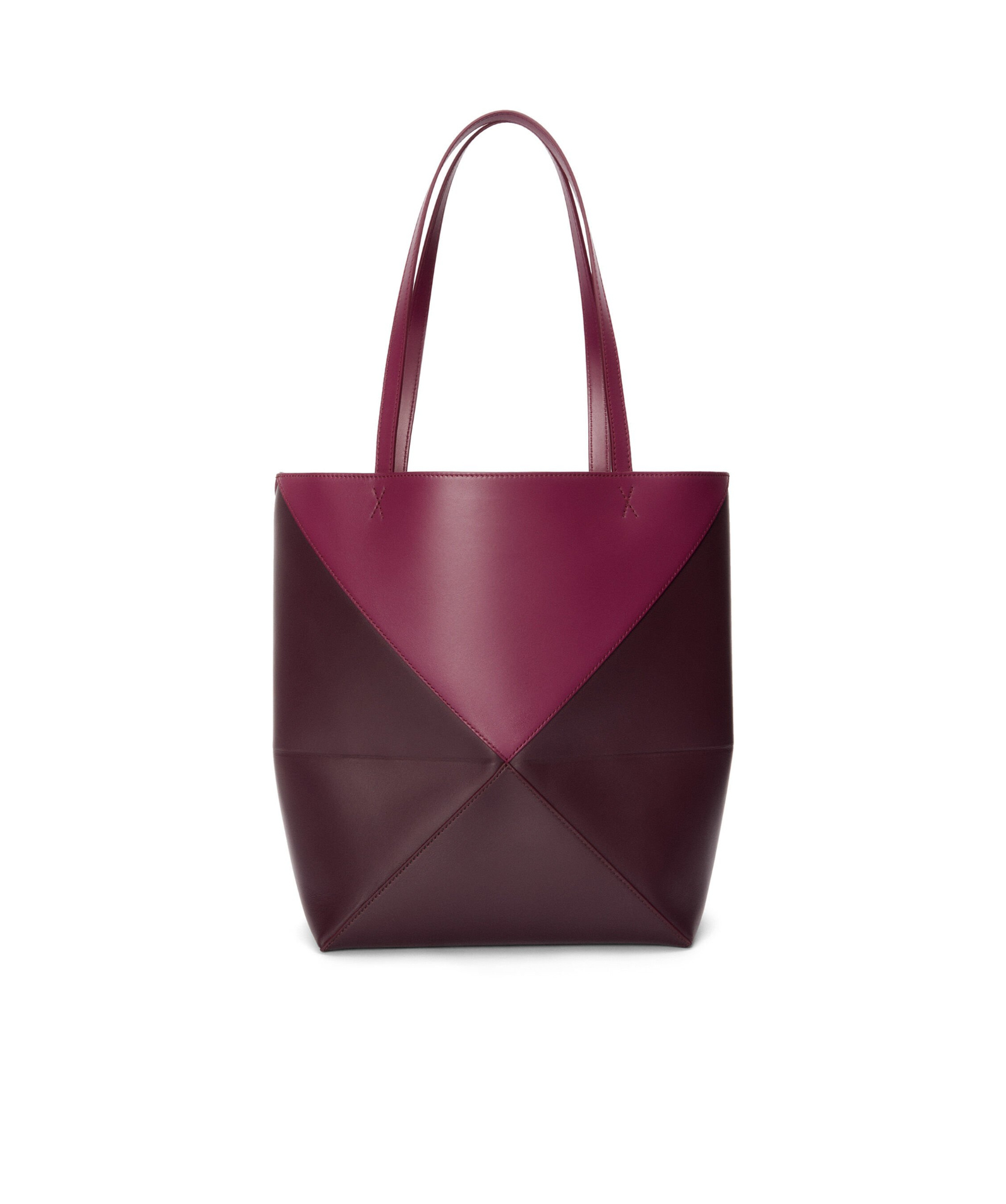 Loewe Puzzle Fold Shoulder Bag In Red